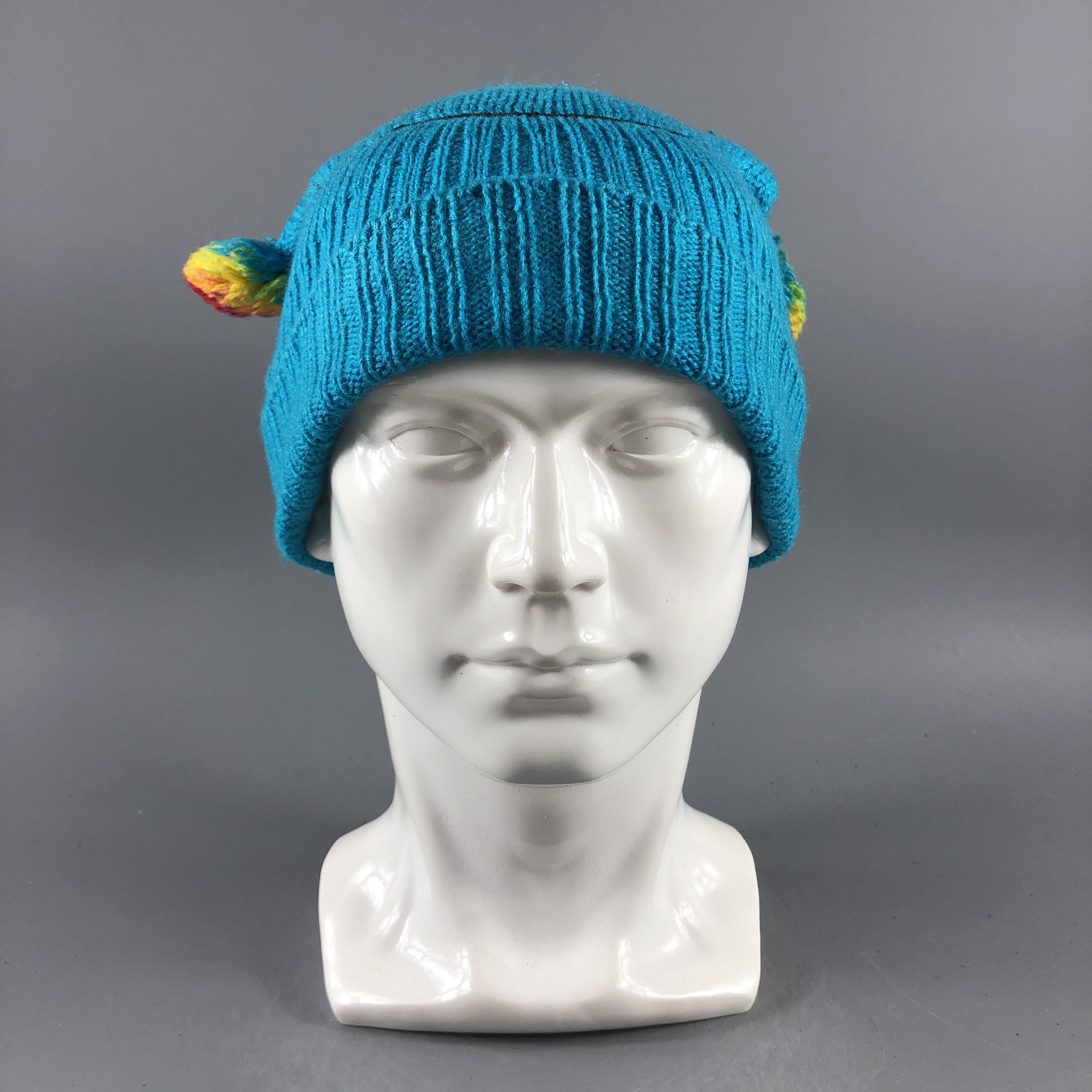 Japanese Brand × Vintage Womens Smiley Beanie Snow Hat Snow Cap -D346 Size ONE SIZE - 2 Thumbnail