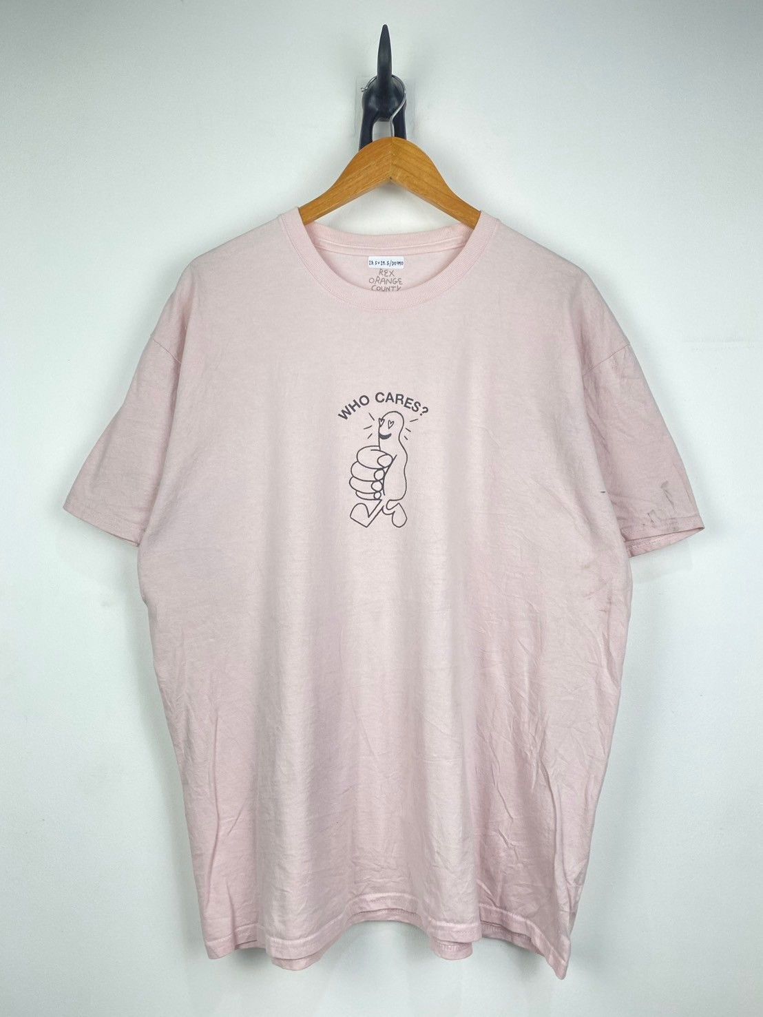 Band Tees Rex Orange County Who Cares? T-Shirts DO490 Size US XL / EU 56 / 4 - 1 Thumbnail