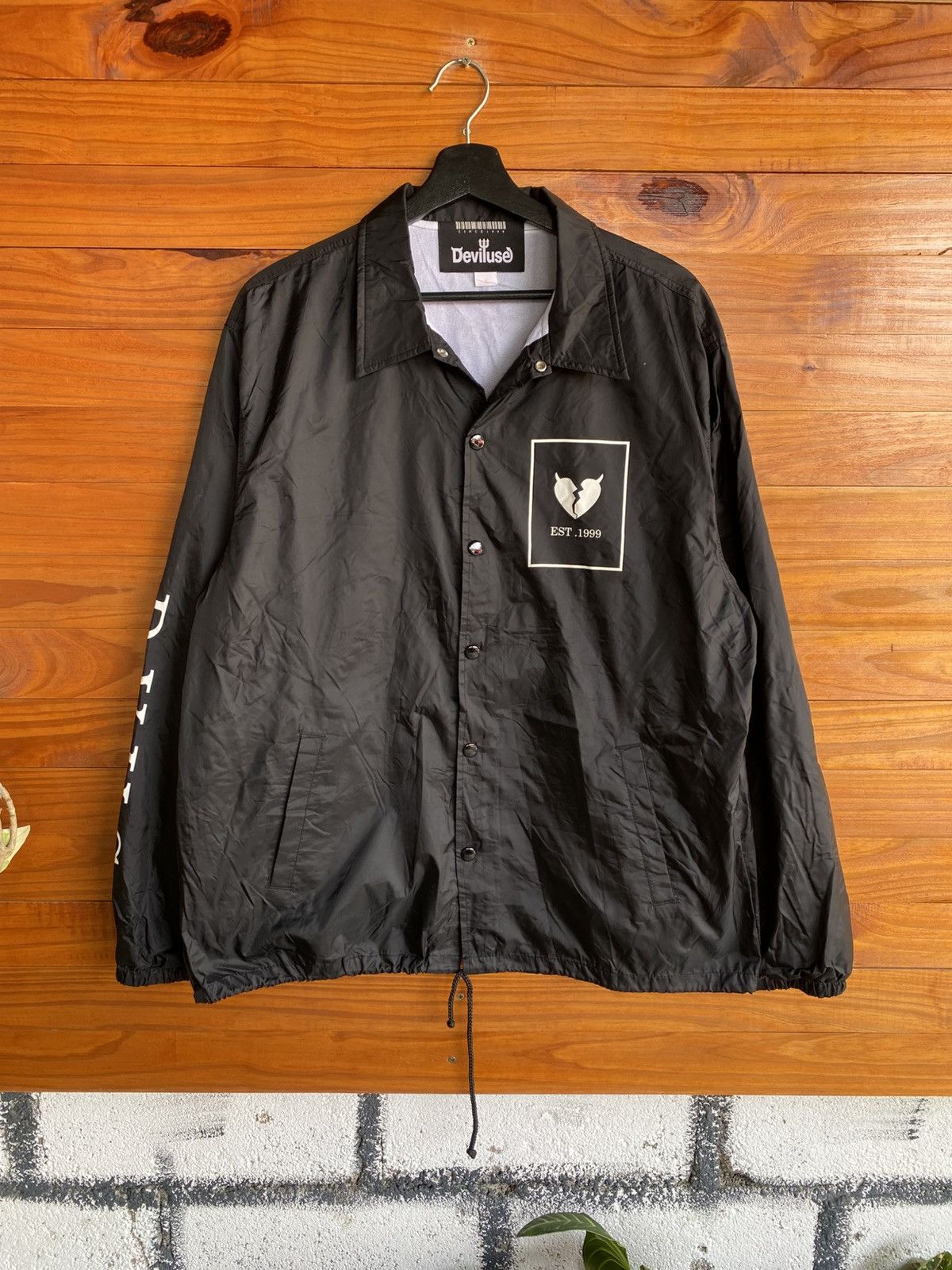 Japanese Brand Deviluse Est.1999 Black Coach “I Sold My Soul to the Devil” Size US L / EU 52-54 / 3 - 3 Thumbnail