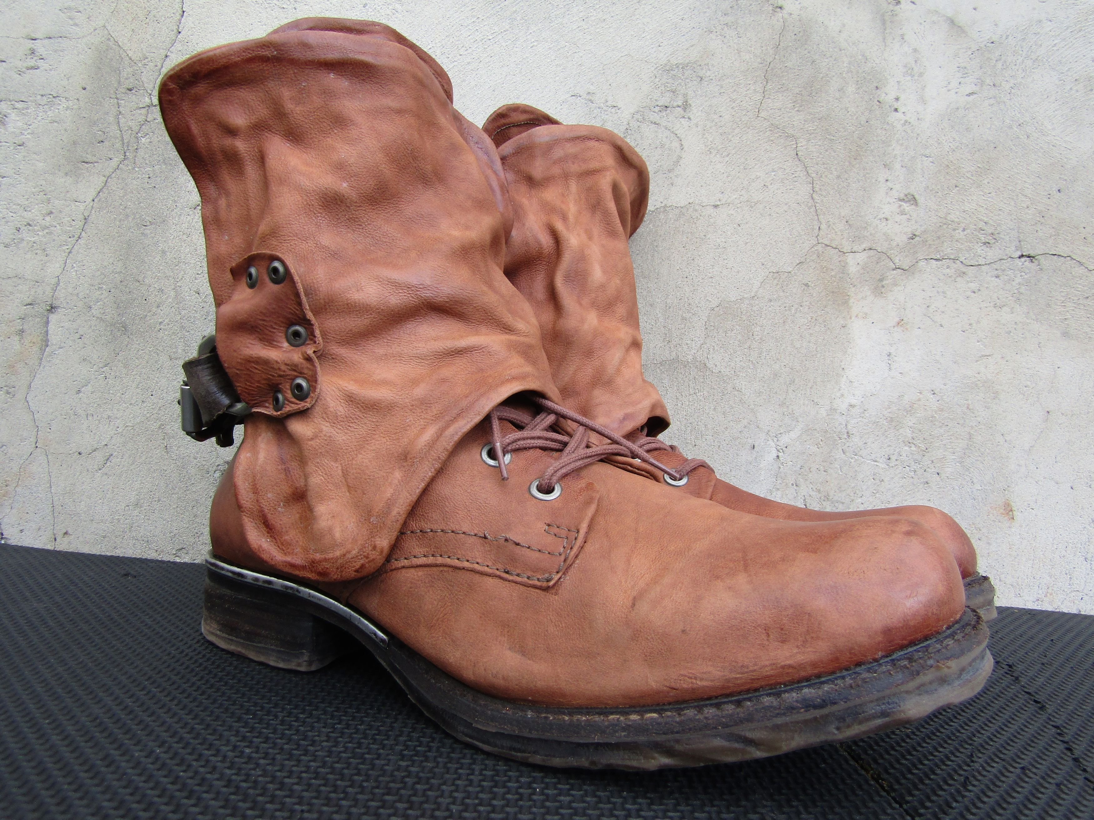 A.S.98 A.S.98 Airstep Buckle Zip Brown Booties Size US 10 / IT 40 - 4 Thumbnail