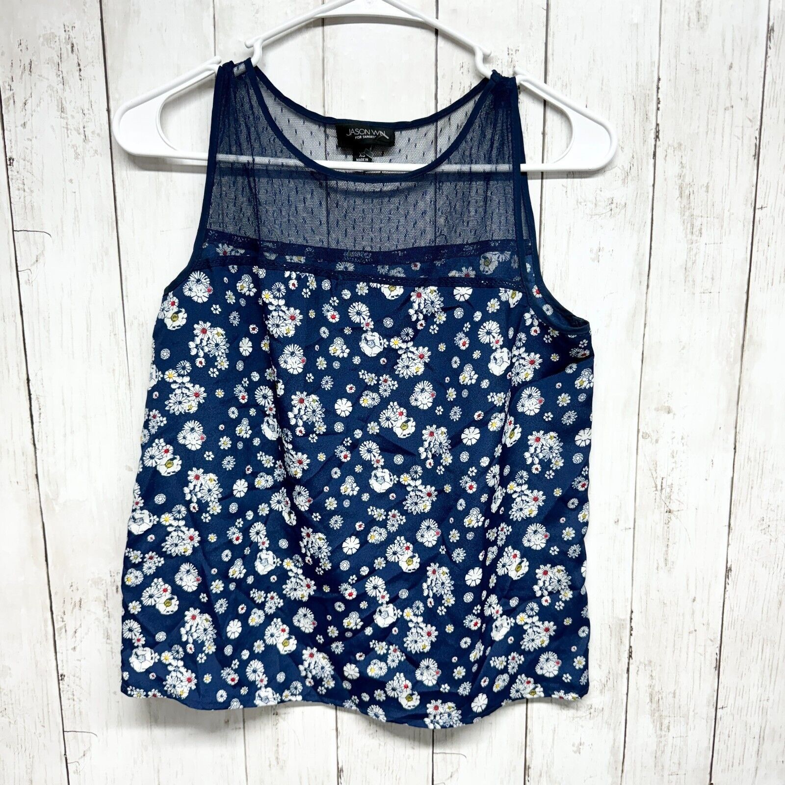 Jason Wu Jason Wu For Target Tank Top XS Blue Floral Short Length Size XS / US 0-2 / IT 36-38 - 1 Thumbnail