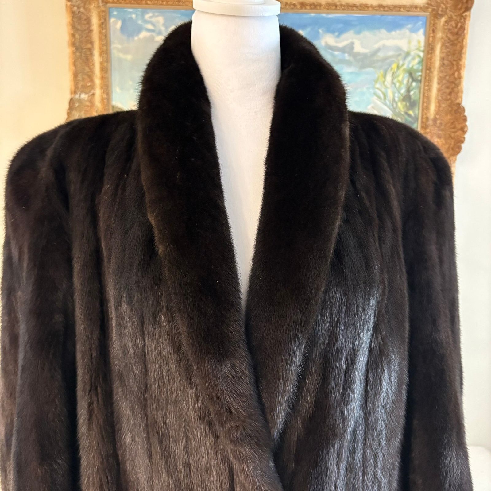 Vintage Vintage Guy Laroche Vintage Full Length Ranch Mink Coat Size M / US 6-8 / IT 42-44 - 6 Thumbnail