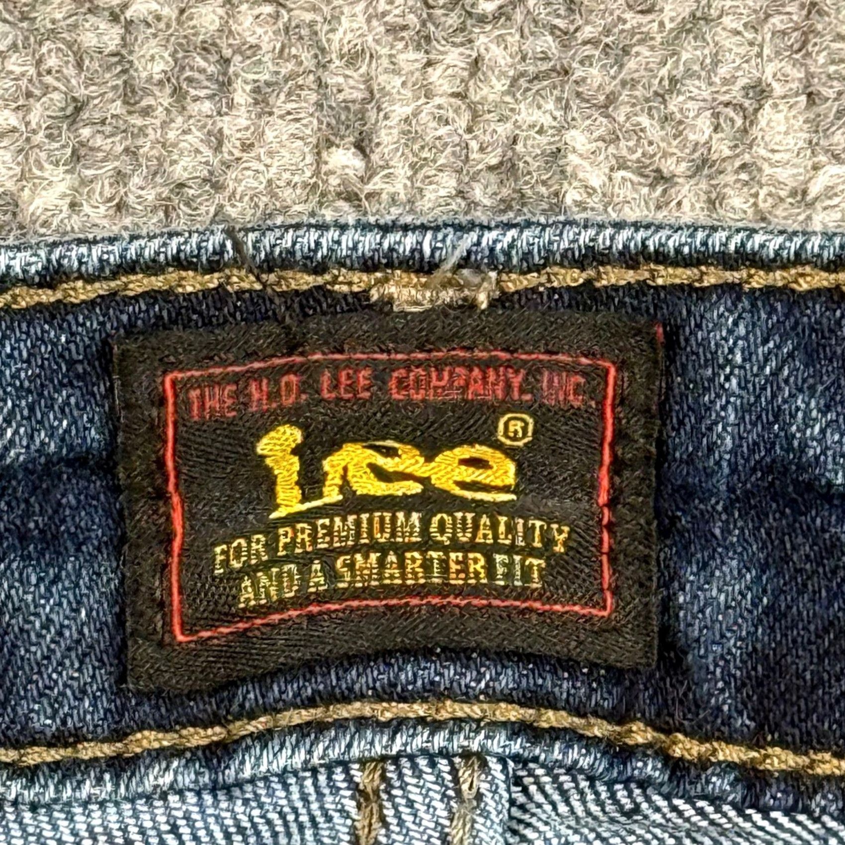 Lee Lee Women Jeans Bootcut 18S Denim Blue 5-Pocket Stretch Classic Mid Rise Size 40" / US 18 - 6 Thumbnail