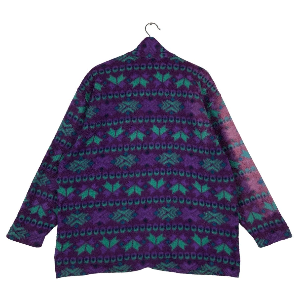 Japanese Brand 🔥90’s Vintage Navajo Aztec Fleece Jacket Head Japan Size US L / EU 52-54 / 3 - 7 Thumbnail
