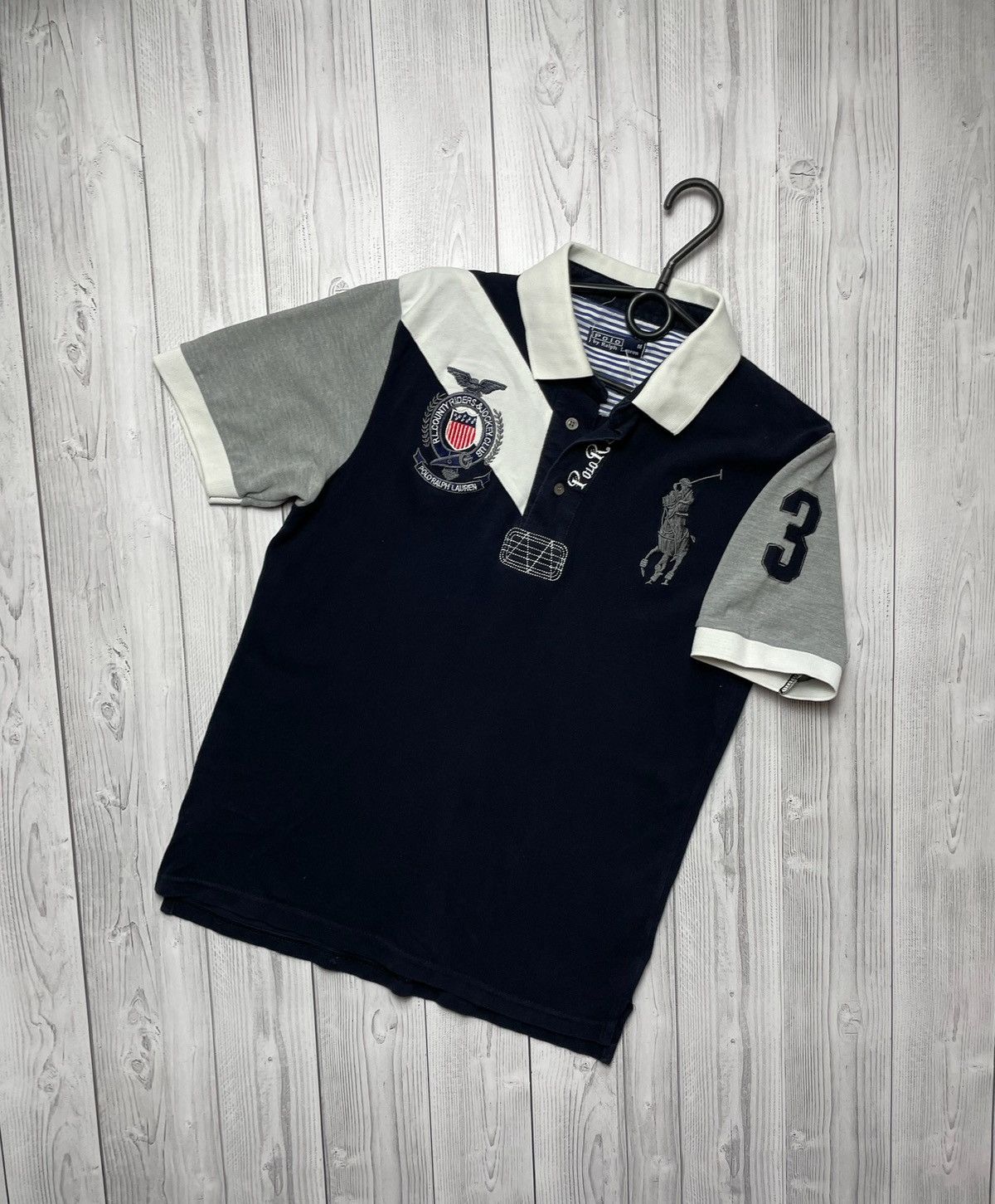 Vintage Vintage polo Ralph Lauren big logo size M Size US M / EU 48-50 / 2 - 1 Thumbnail