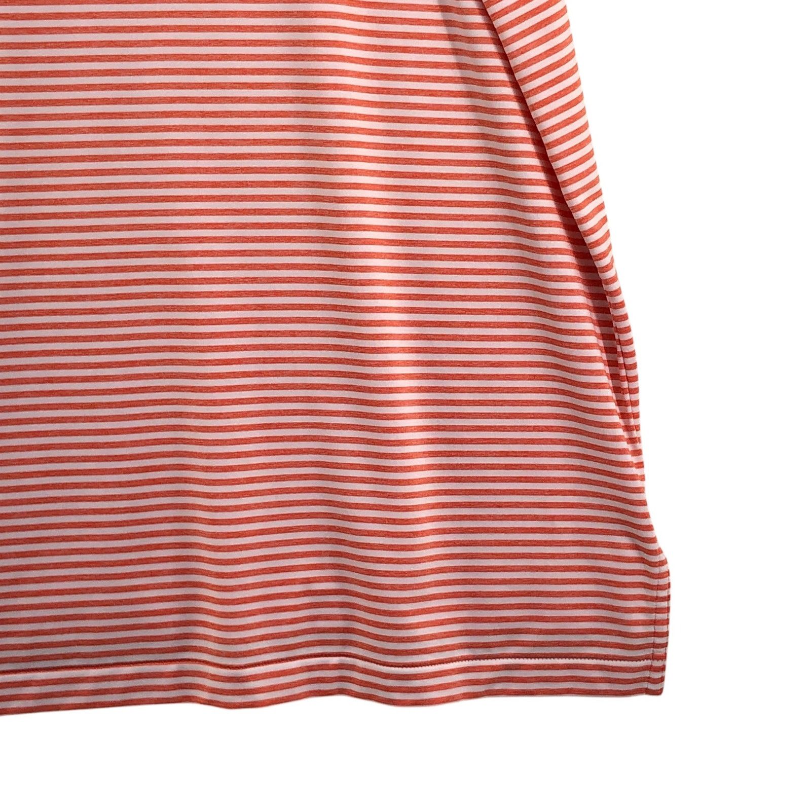 Peter Millar Peter Millar Size XXL Polo Shirt Striped Orange Hualalai Size US XXL / EU 58 / 5 - 12 Thumbnail