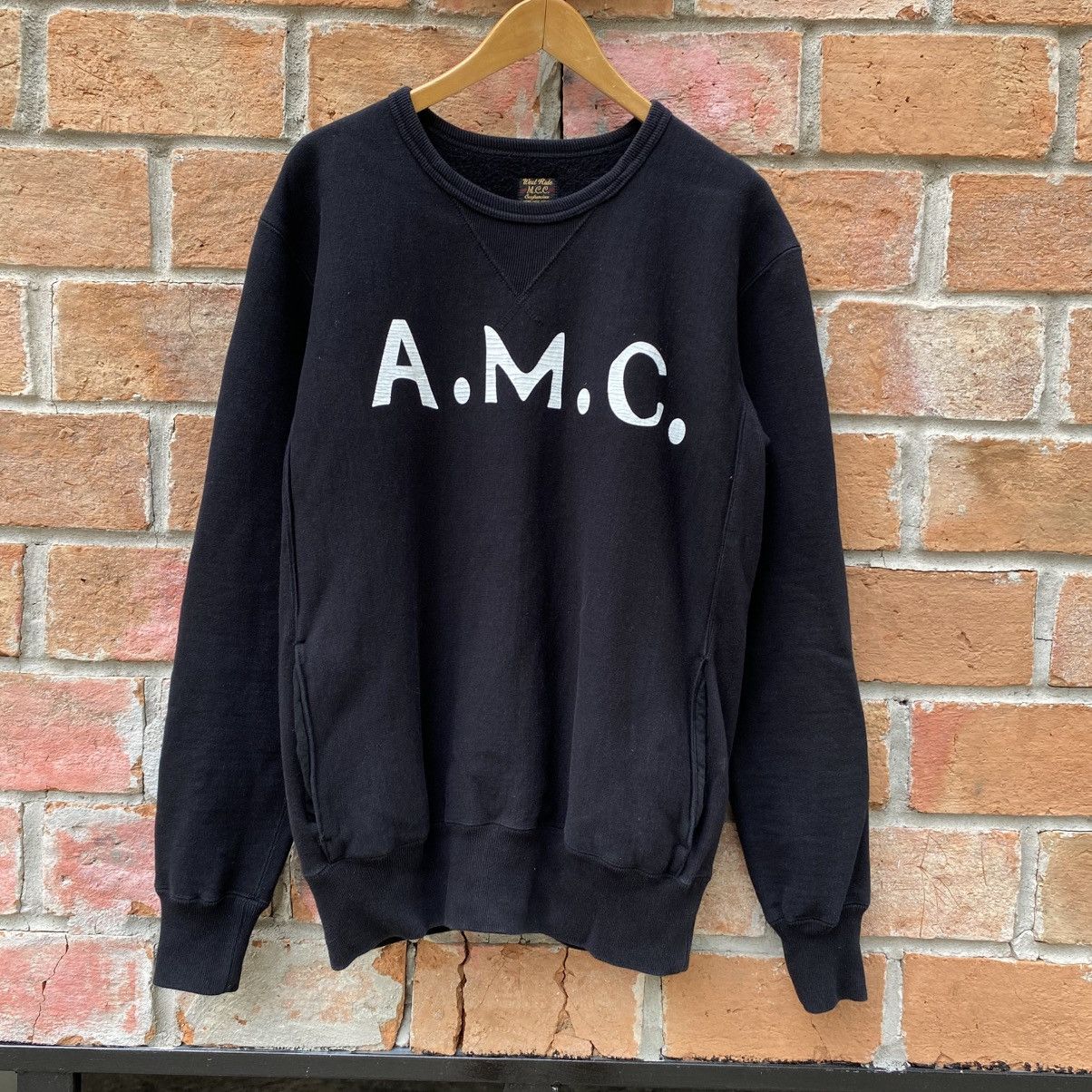 WEST RIDE A.M.C. Black Logo Print Long Sleeve Sweater Size US XXS / EU 40 - 1 Thumbnail