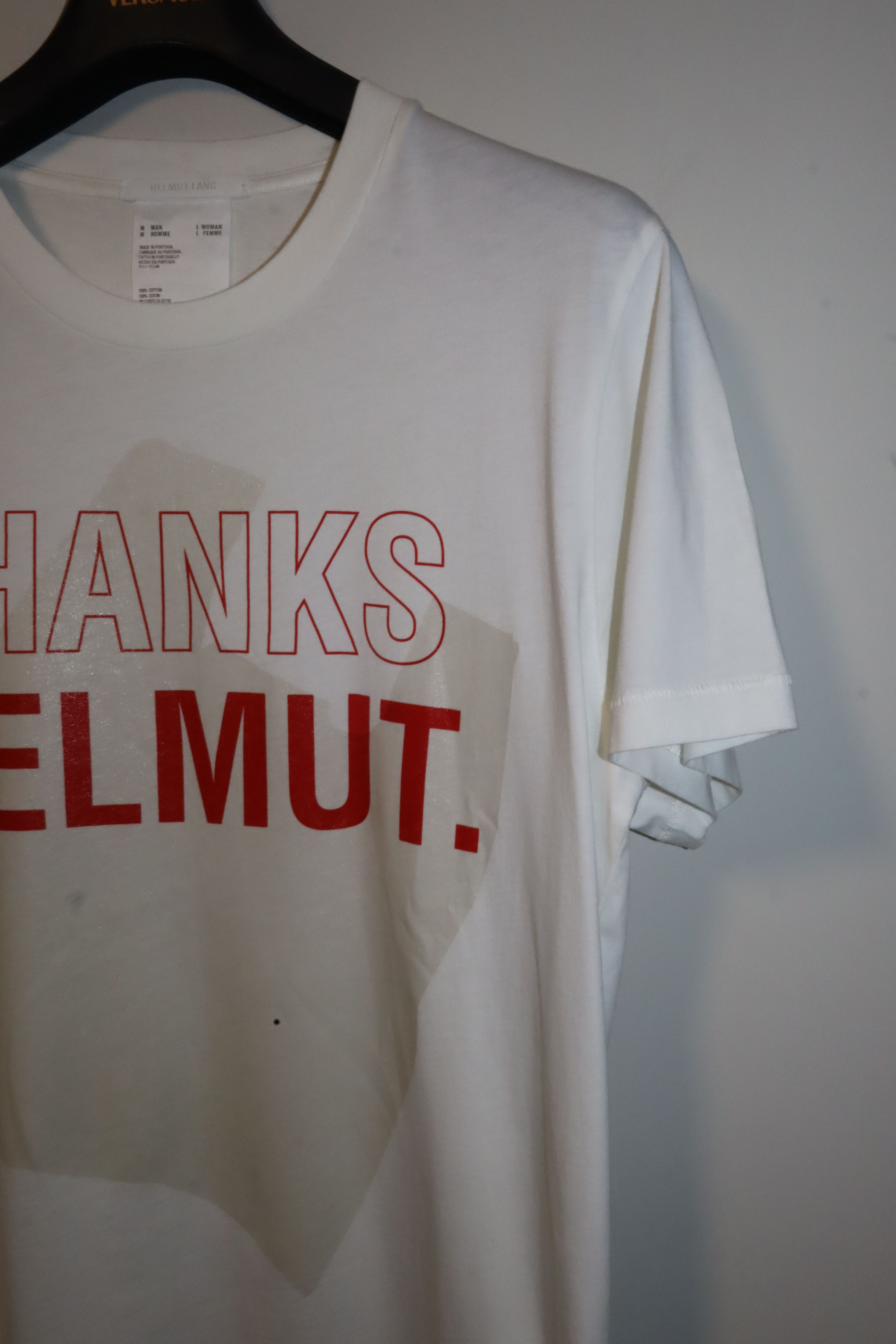 Helmut Lang "thanks helmut" t-shirt Size US M / EU 48-50 / 2 - 3 Thumbnail