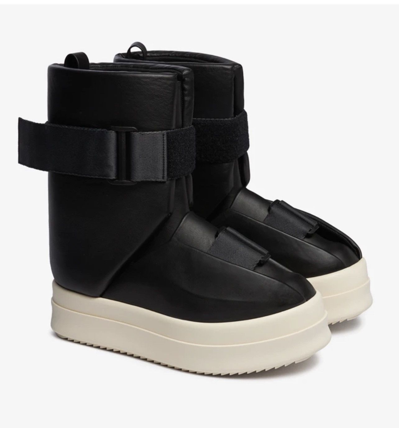 Rick Owens ⚠️Runway⚠️Luxor Leather Padded Buckle Boots Size US 11 / EU 44 - 1 Thumbnail