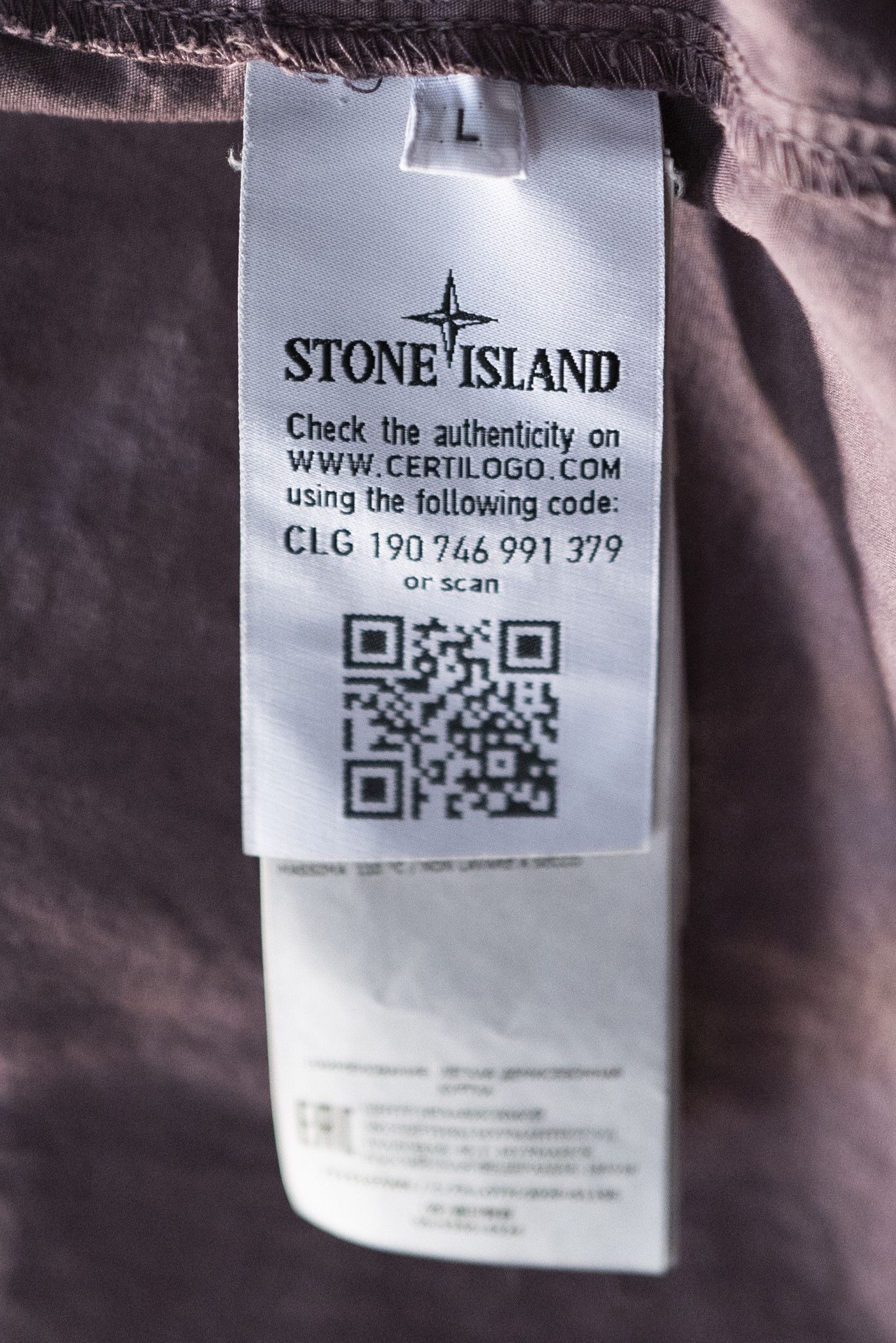 Stone Island Stone Island Garment Dyed Overshirt Plum sz. L Size US L / EU 52-54 / 3 - 6 Thumbnail