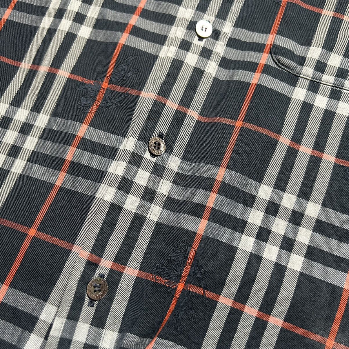 Burberry Vintage Burberrys Monogram Button Shirt Size M / US 6-8 / IT 42-44 - 9 Thumbnail