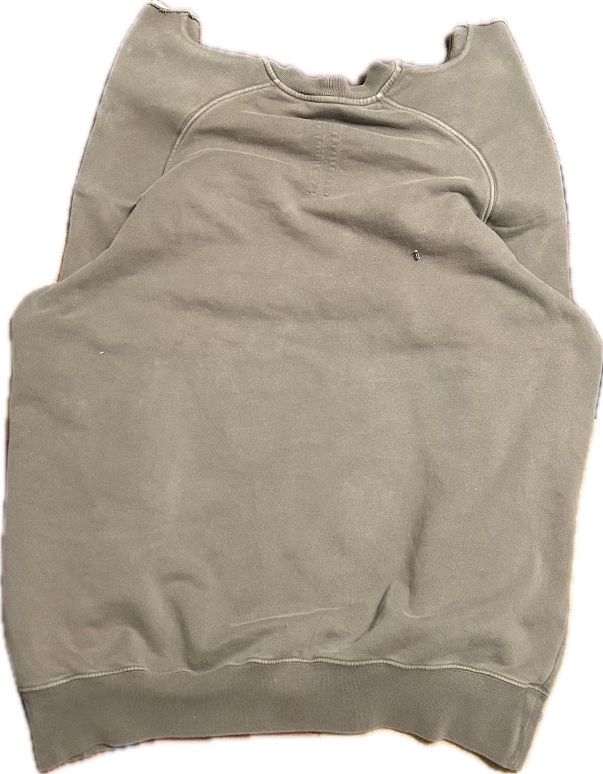 Rick Owens Rick Owens DRKSHDW tec shoulder sweater in dust Size US S / EU 44-46 / 1 - 2 Thumbnail