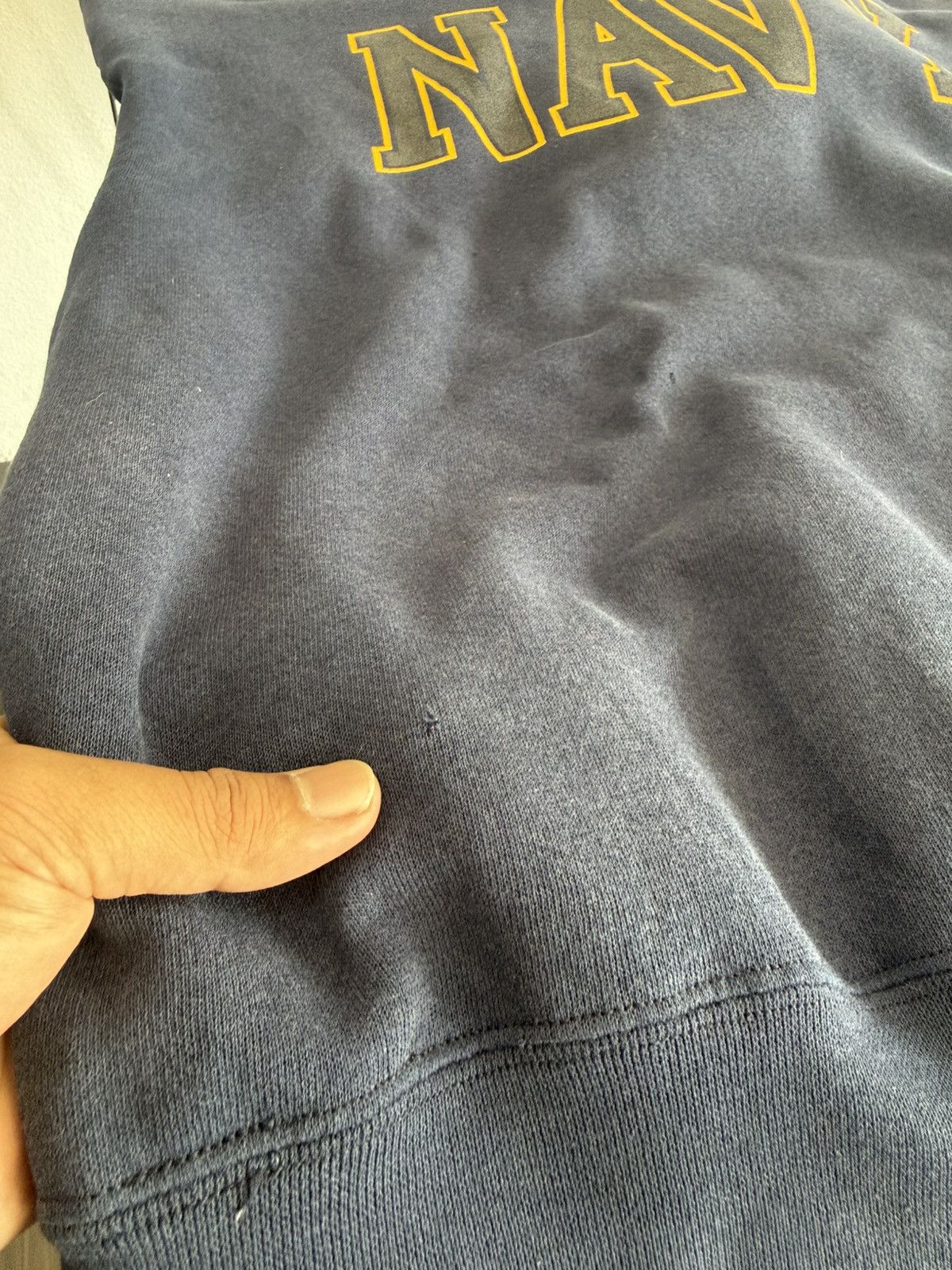 Vintage 🔥 Vintage 90's USN iConic Logo Military Wear Hoodies - XL Size US XL / EU 56 / 4 - 12 Thumbnail