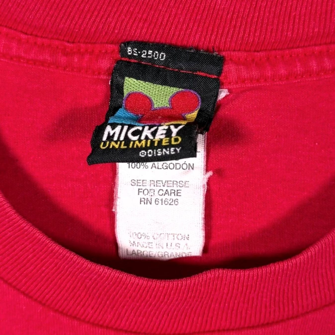 Mickey Unlimited VINTAGE Mickey Unlimited Disney T-Shirt Maximized Search Orlando Florida USA Red Large Mens Shirt Size US L / EU 52-54 / 3 - 3 Thumbnail