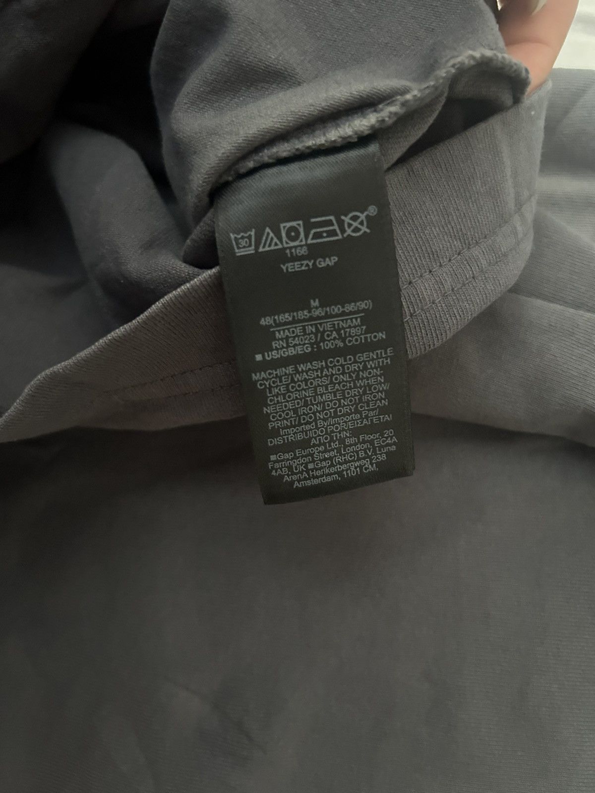 Gap × Yeezy Unreleased YZY x Gap Mainline T in Dark Grey Size US M / EU 48-50 / 2 - 3 Thumbnail