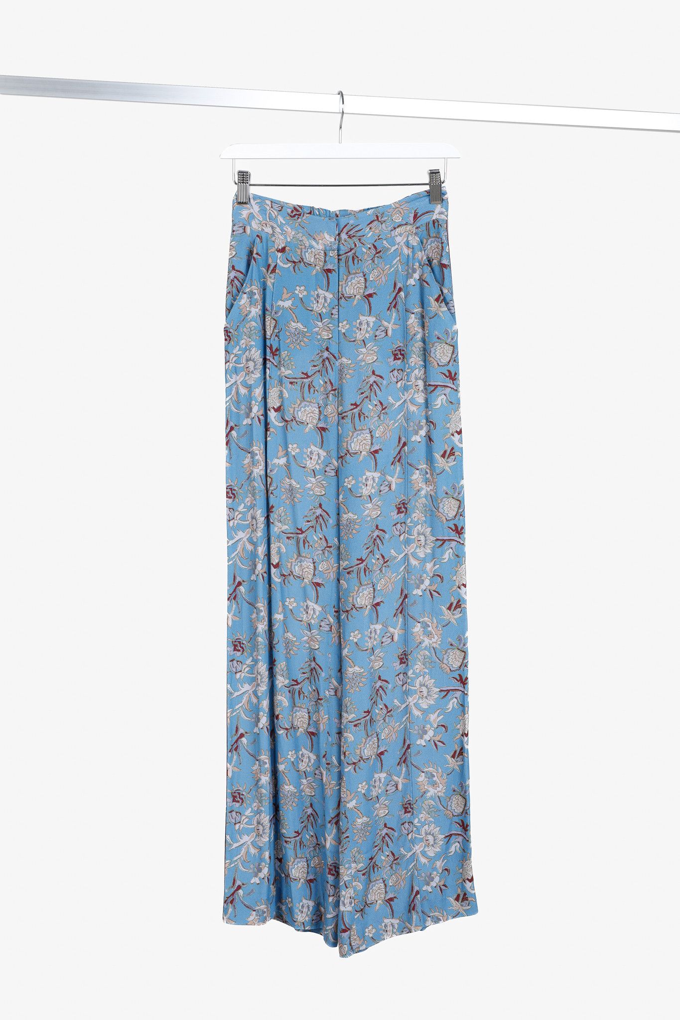 Veronica Beard Veronica Beard Pomeline Floral-Print Crepe de Chine Pants Size 25" / US 0 / IT 36 - 1 Thumbnail