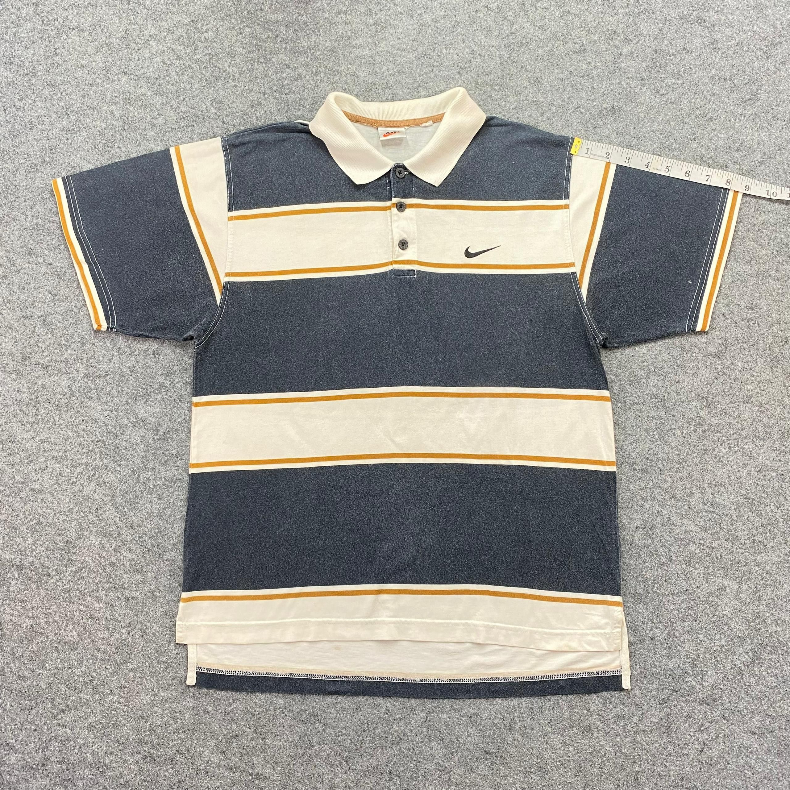 Nike Vintage Nike Stripe Polo Shirt Size US M / EU 48-50 / 2 - 4 Thumbnail