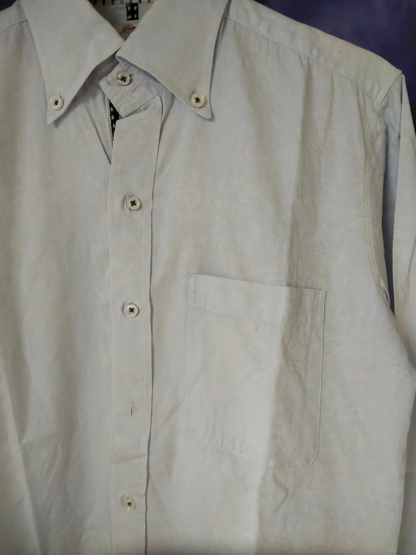 Vintage Vintage 80s Fattura Stile Made In Japan Jacquard Shirt Size US M / EU 48-50 / 2 - 2 Thumbnail
