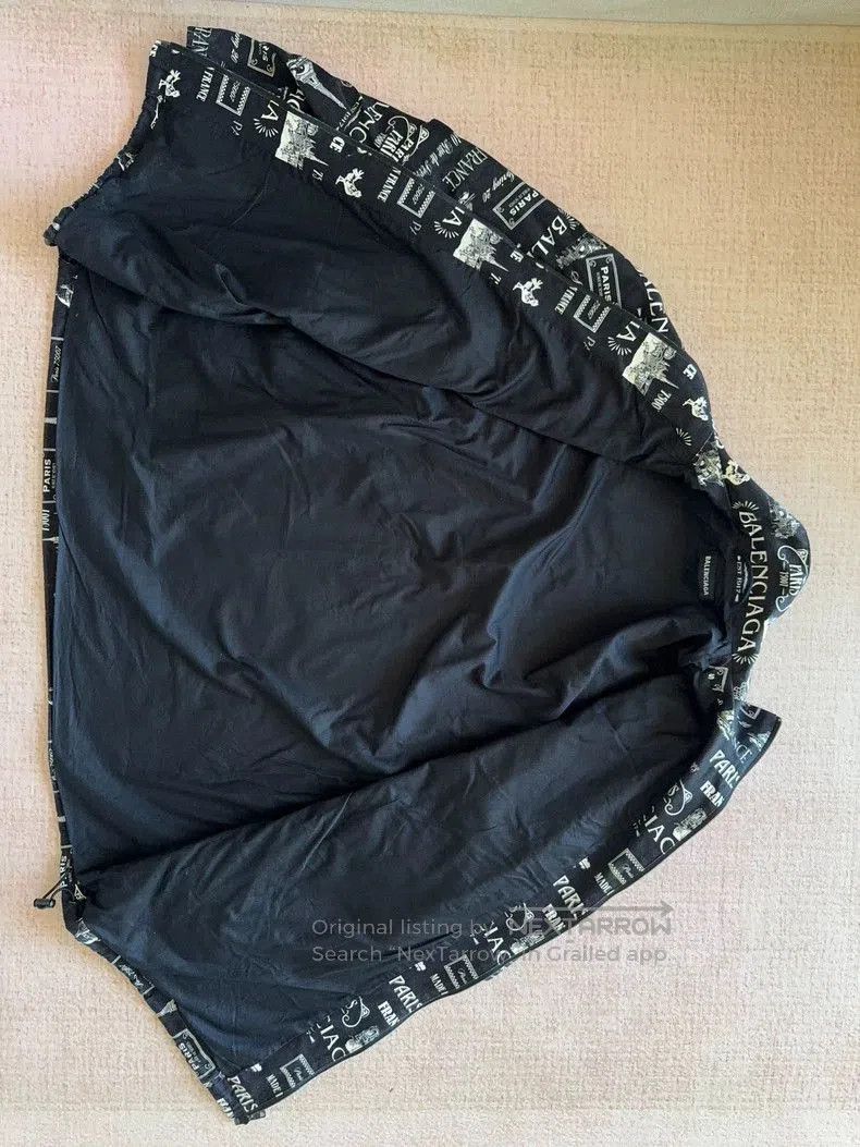 Balenciaga Balenciaga Logo Print Zip Jacket. Size US XL / EU 56 / 4 - 6 Thumbnail