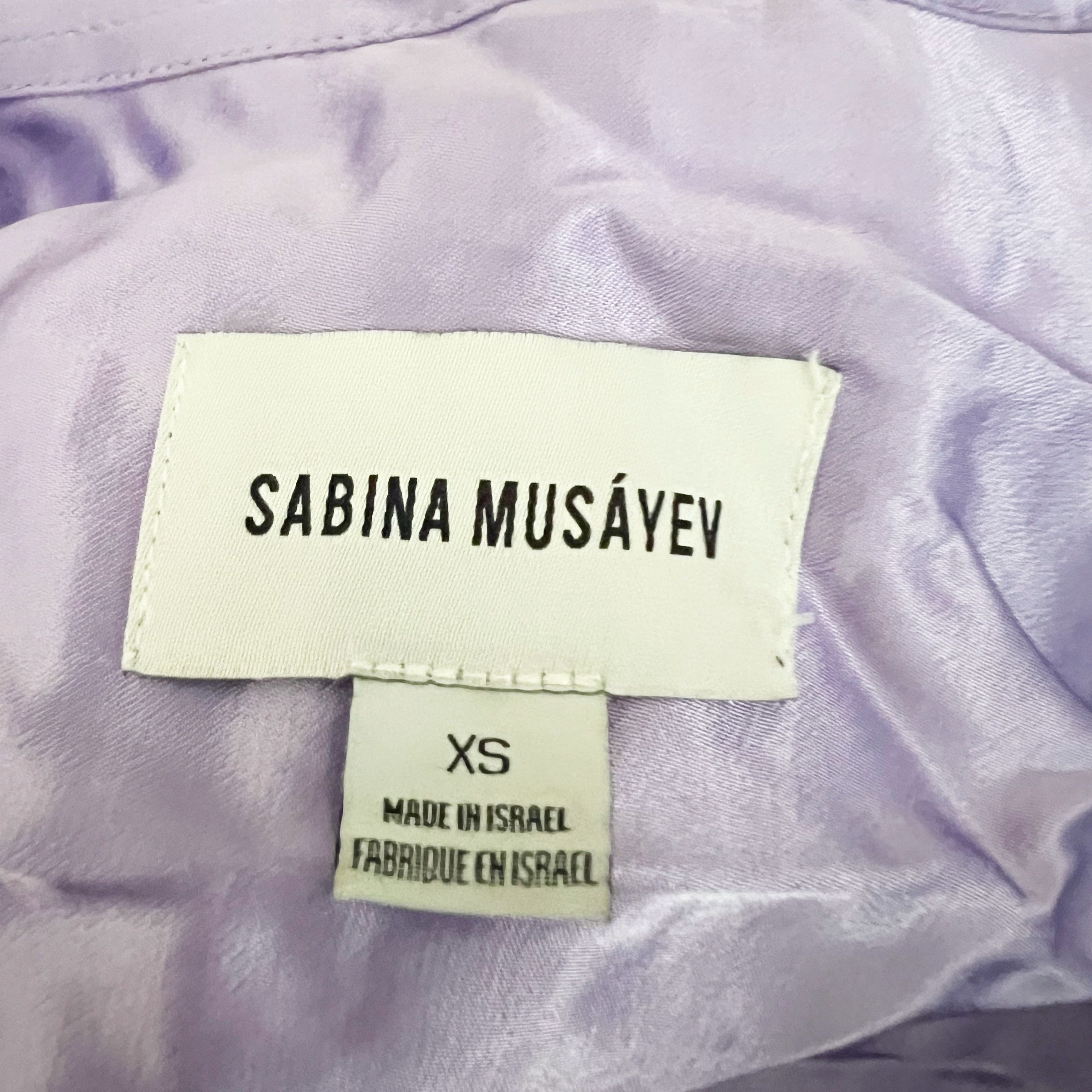 Other Sabina Musayev Satin Collared Long Sleeve Size XS / US 0-2 / IT 36-38 - 2 Thumbnail