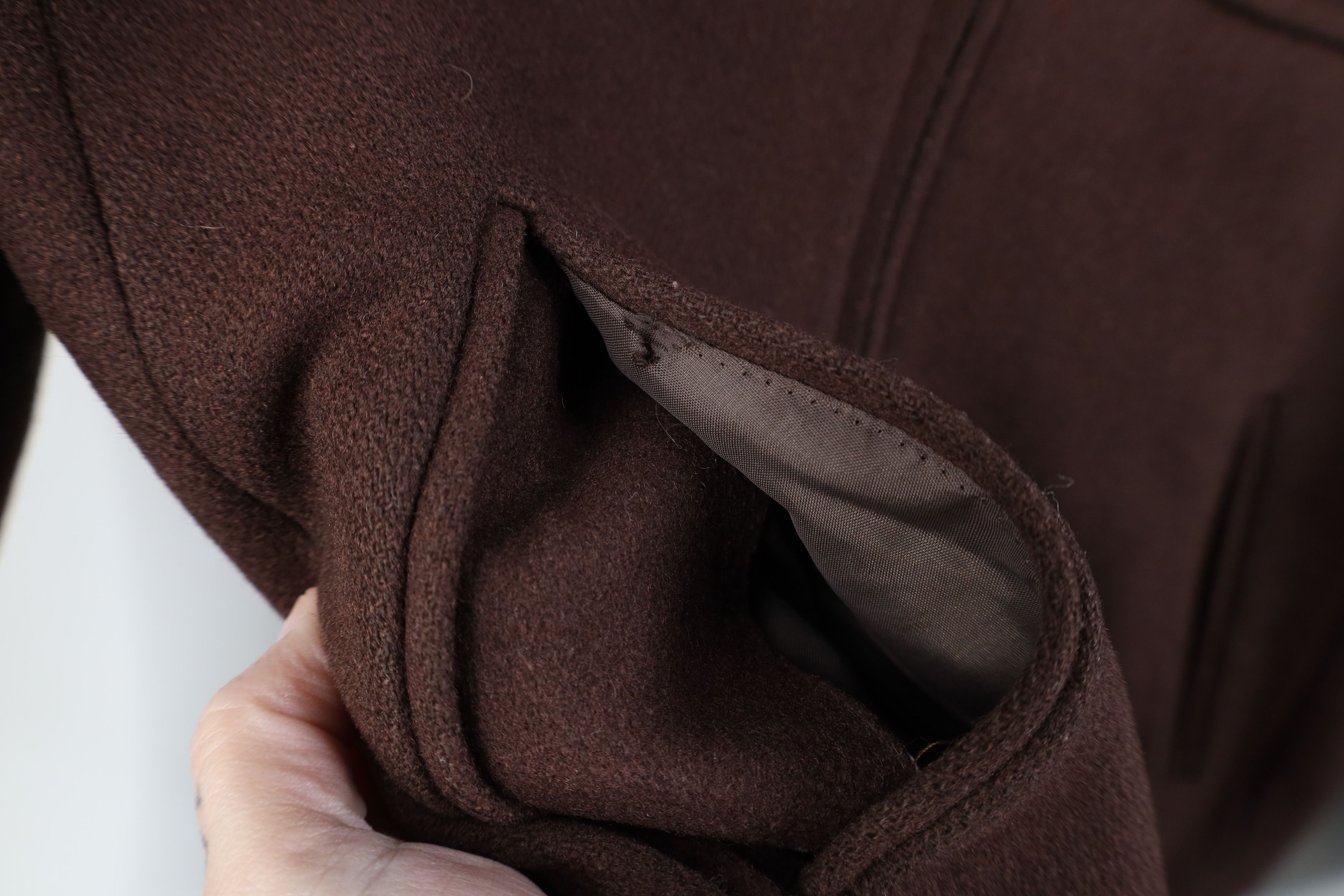 J.Crew Vintage 90s J Crew Wool Full Zip Bomber Jacket Brown Size S / US 4 / IT 40 - 7 Thumbnail