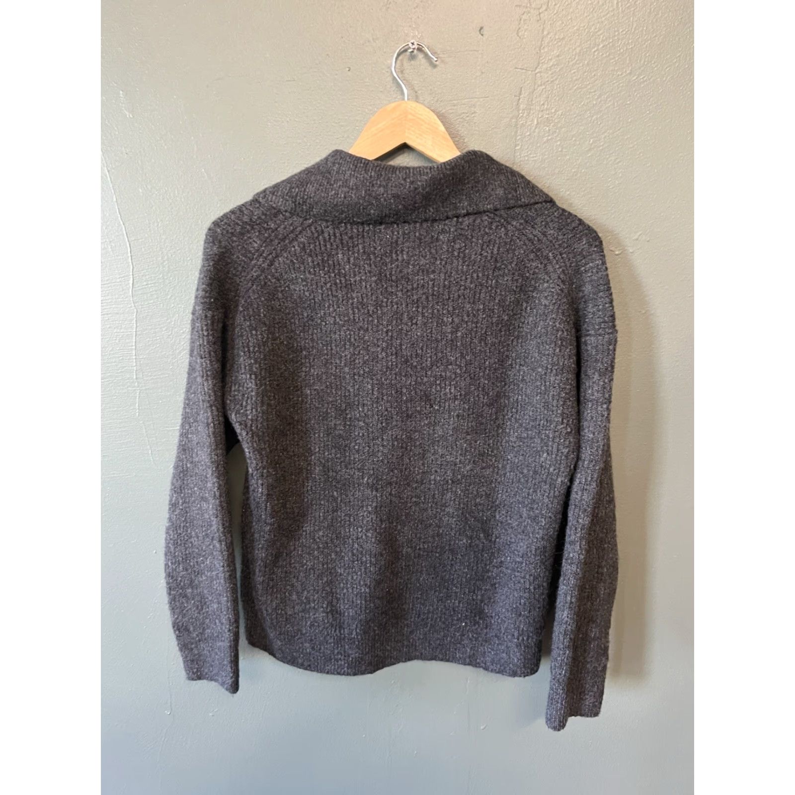 J.Crew J.CREW Womens Gray Sweatshirt 1/4 Zip Knit Pullover Size S/Small Pullover Activewear Size S / US 4 / IT 40 - 2 Thumbnail