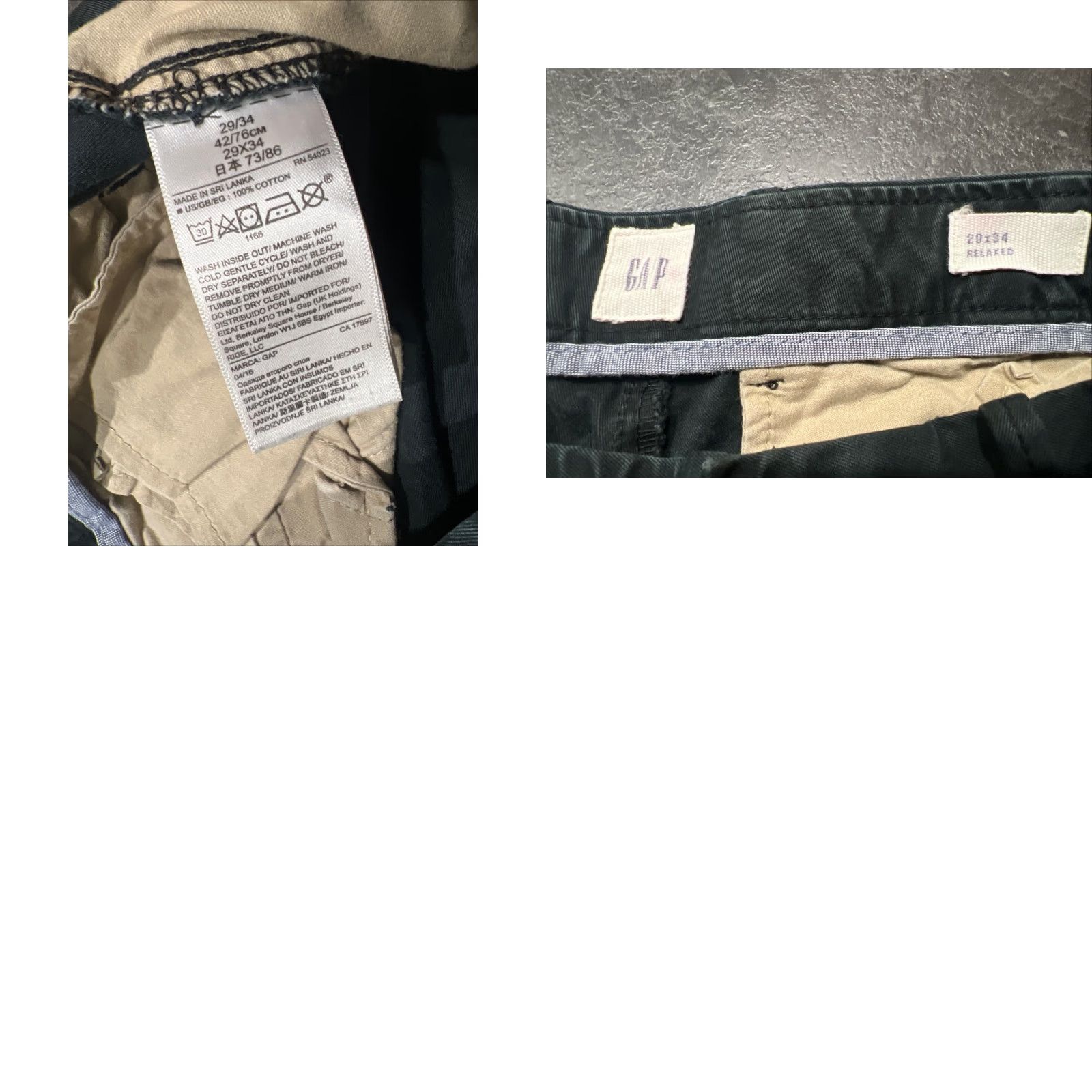 Gap Gap Men's Skinny Chinos Pants 29x34 Black Slim Fit Tapered Casual Workwear Size US 29 - 8 Thumbnail
