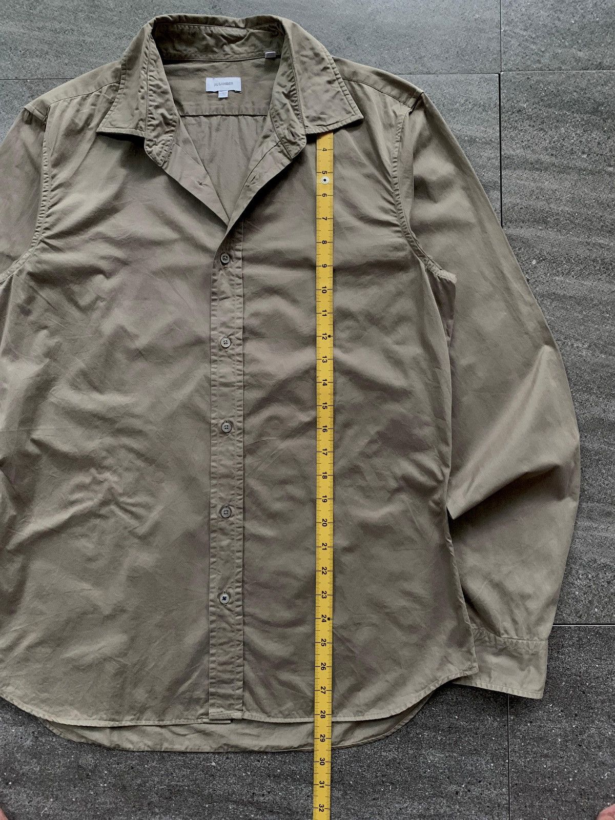 Jil Sander FREE TAX! Treated Thick Cotton Shirt Size US M / EU 48-50 / 2 - 9 Thumbnail