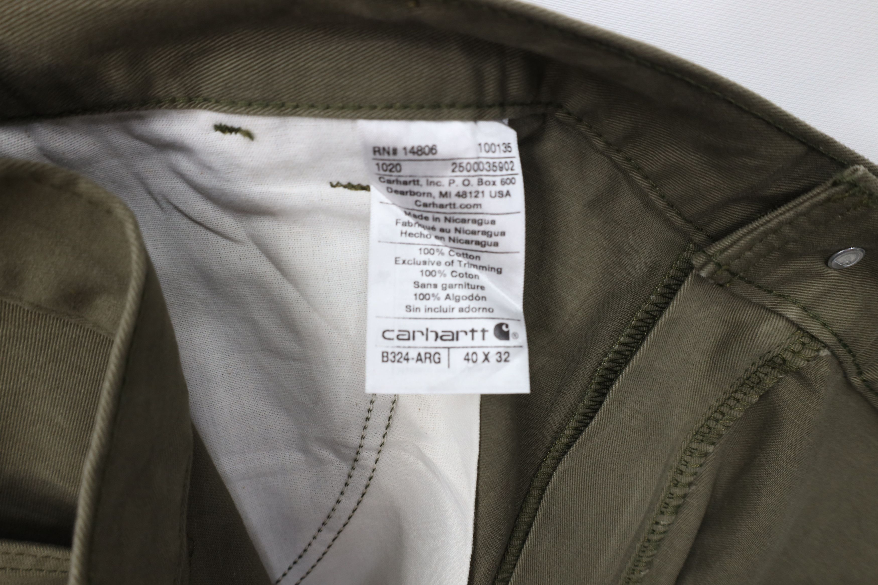 Carhartt Deadstock Y2K Carhartt Relaxed Fit Wide Leg Pants Green Size US 40 / EU 56 - 7 Thumbnail