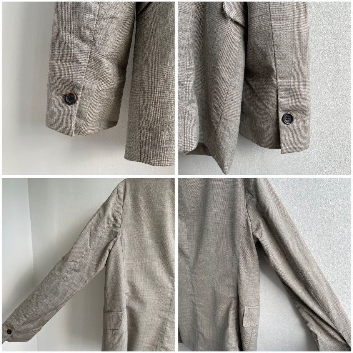 Our Legacy OUR LEGACY Blazer 100% Virgin Wool Beige Tweed Size 46S - 22 Thumbnail