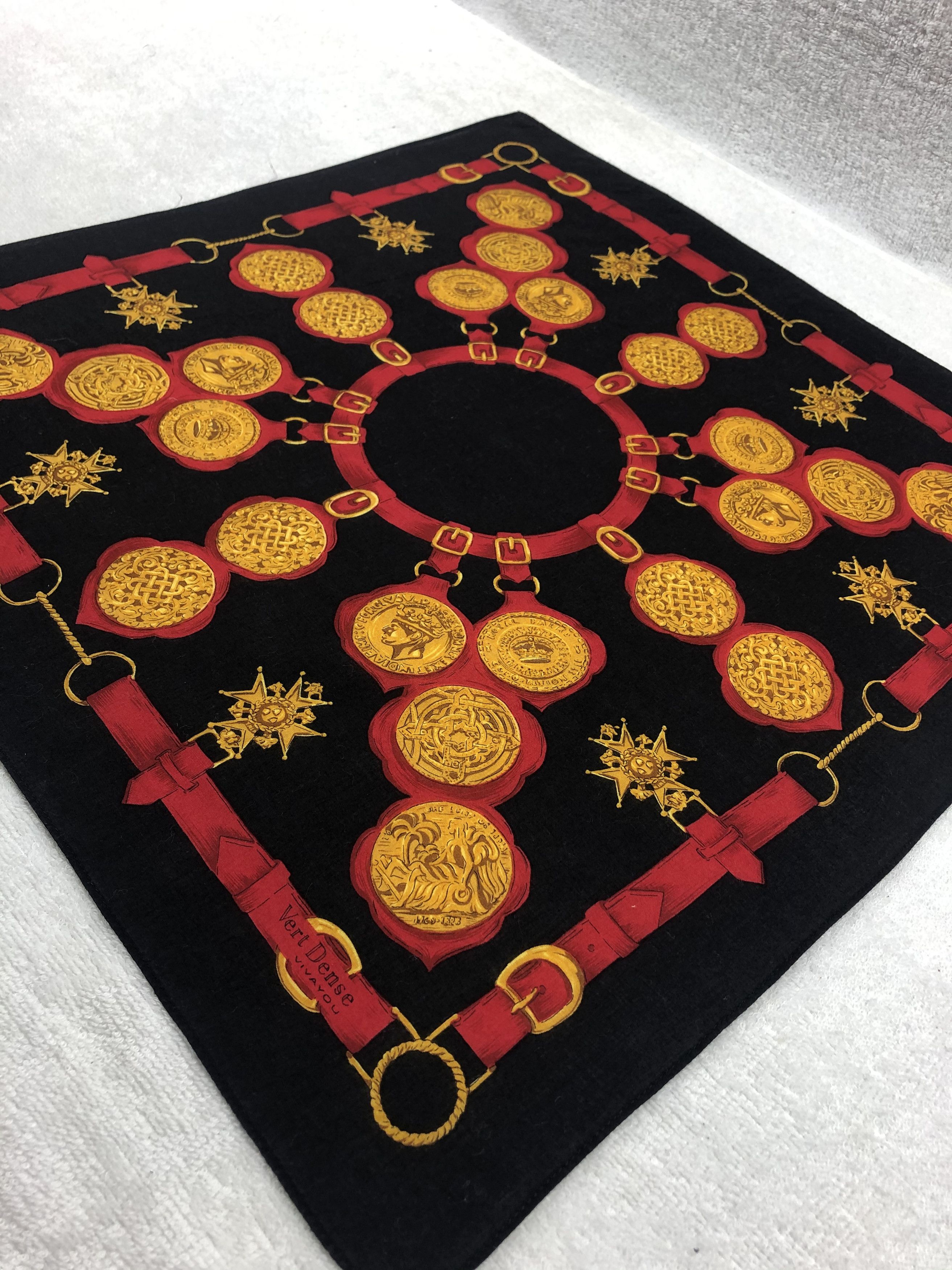 Japanese Brand × Vintage Vert Dense Handkerchief / Bandana / Neckerchief Size ONE SIZE - 3 Thumbnail