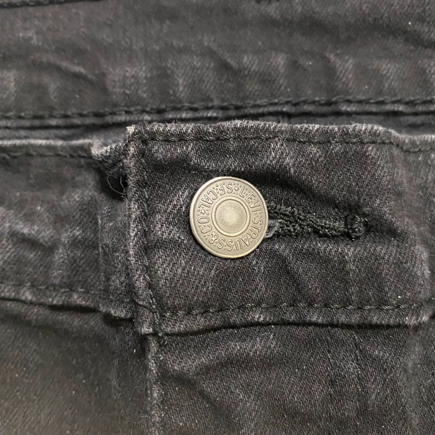 Levi's Levi's 514 Jeans Mens Regular Straight Dark Wash Black Denim Mid Rise 38x30 5-Pocket Levi's Brand/N/A Size US 38 / EU 54 - 4 Thumbnail