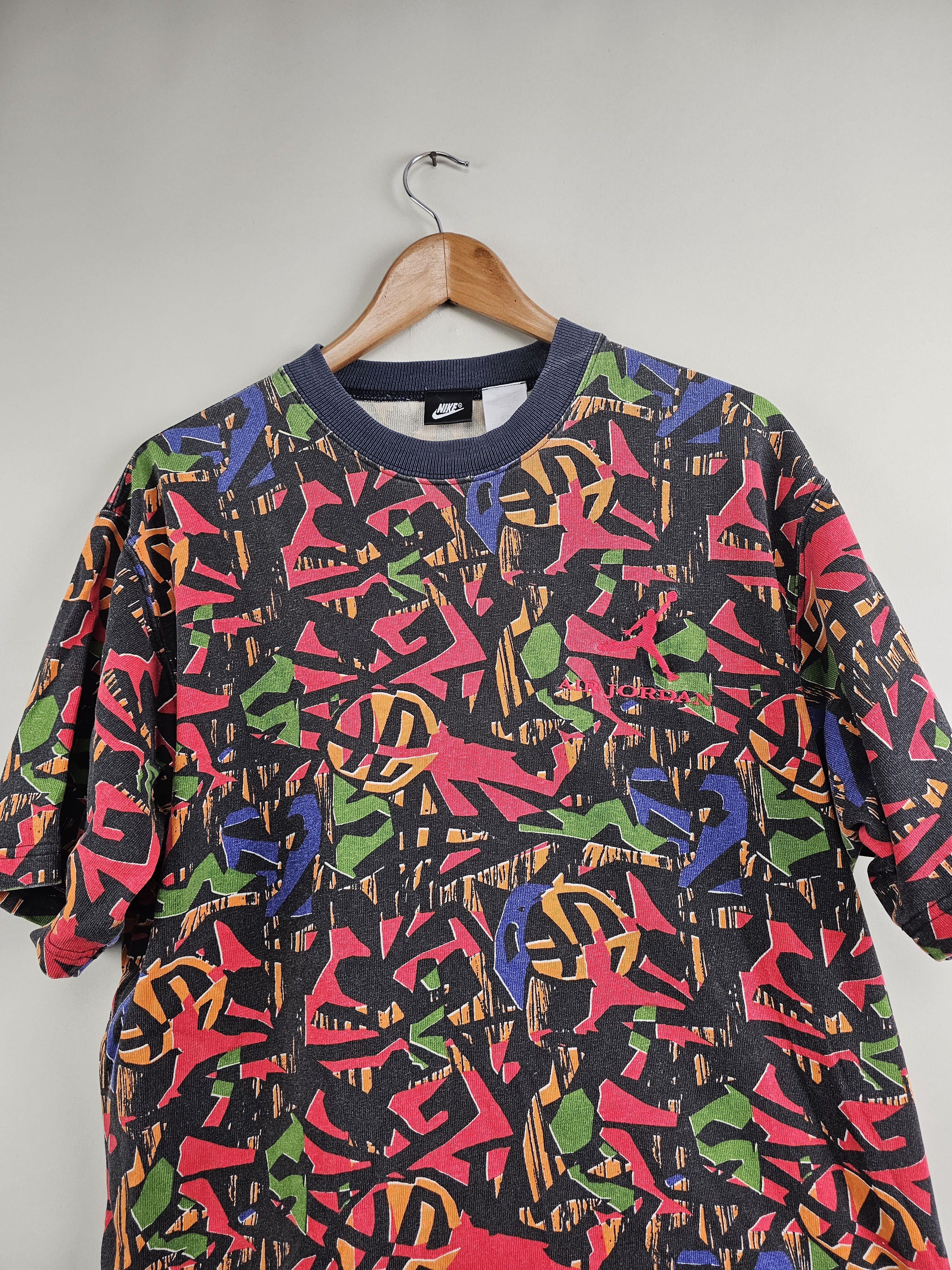 Jordan Brand × Nike × Vintage 90s Nike Air Jordan VII All Over print Size US L / EU 52-54 / 3 - 2 Thumbnail