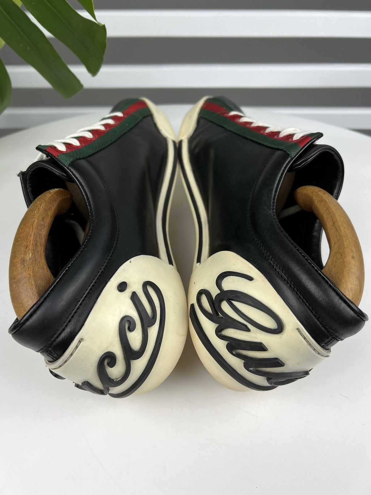 Gucci GUCCI Sneakers Low Top Leather Shoes BOULEVARD Web Stripes Size US 8.5 / EU 41-42 - 9 Thumbnail