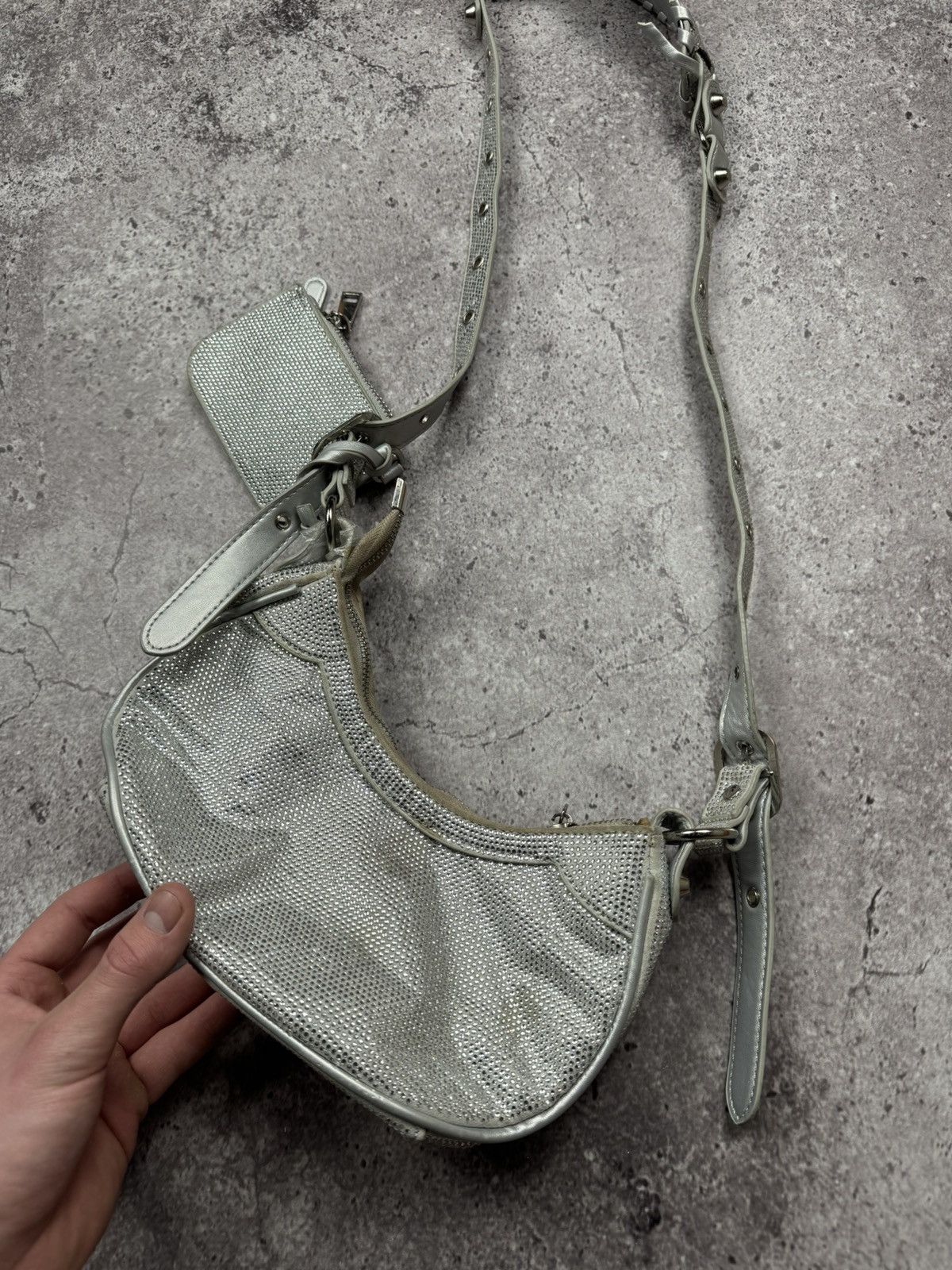 Japanese Brand Vintage Balenciaga Le Cagole Style Y2K Shoulder Bag Japanese Size ONE SIZE - 7 Thumbnail