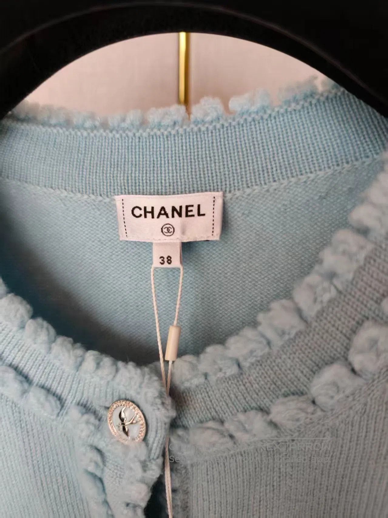 Chanel Chanel Women's Blue Knit Cardigan. Size S / US 4 / IT 40 - 4 Thumbnail
