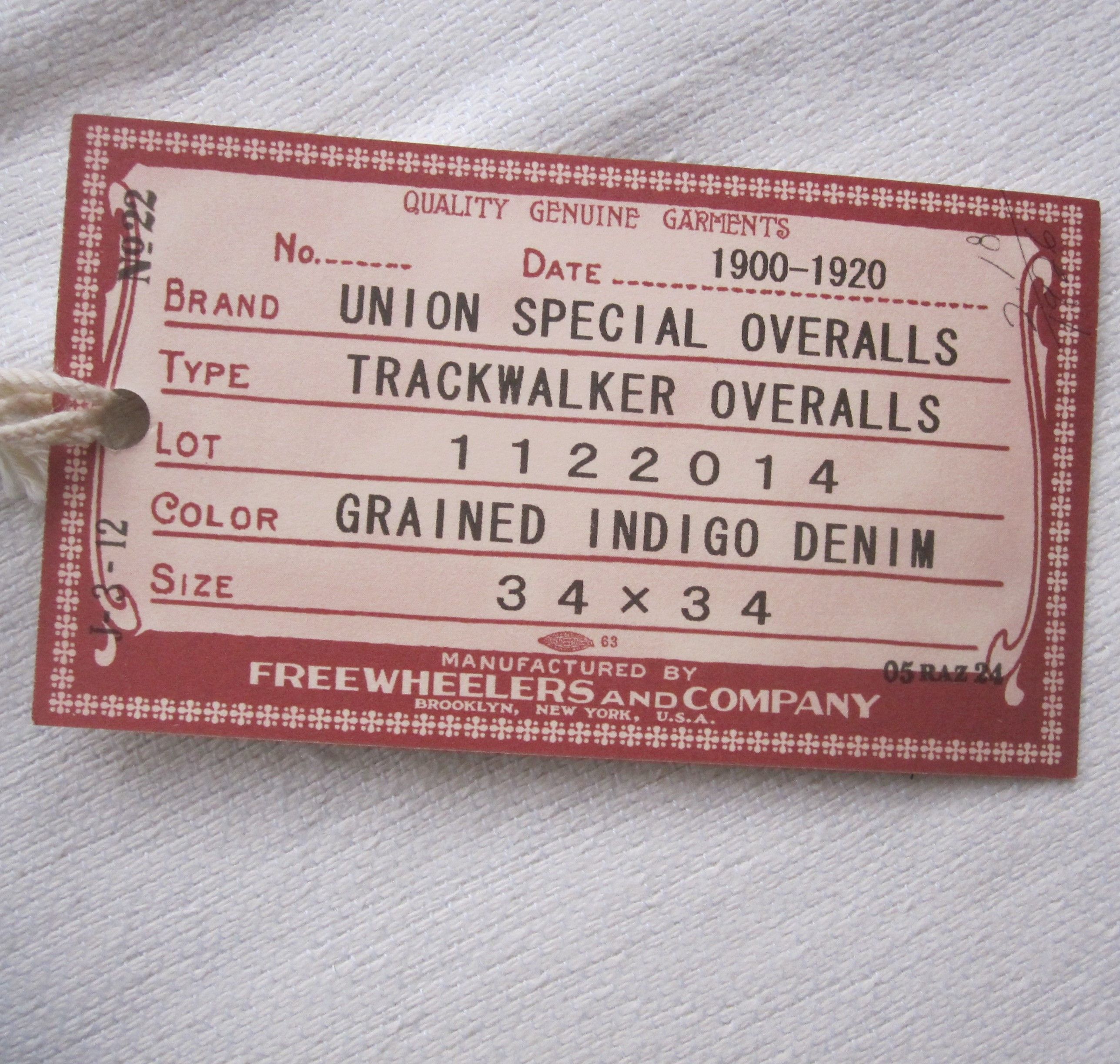 Freewheelers TRACKWALKER OVERALLS Size US 34 / EU 50 - 11 Thumbnail