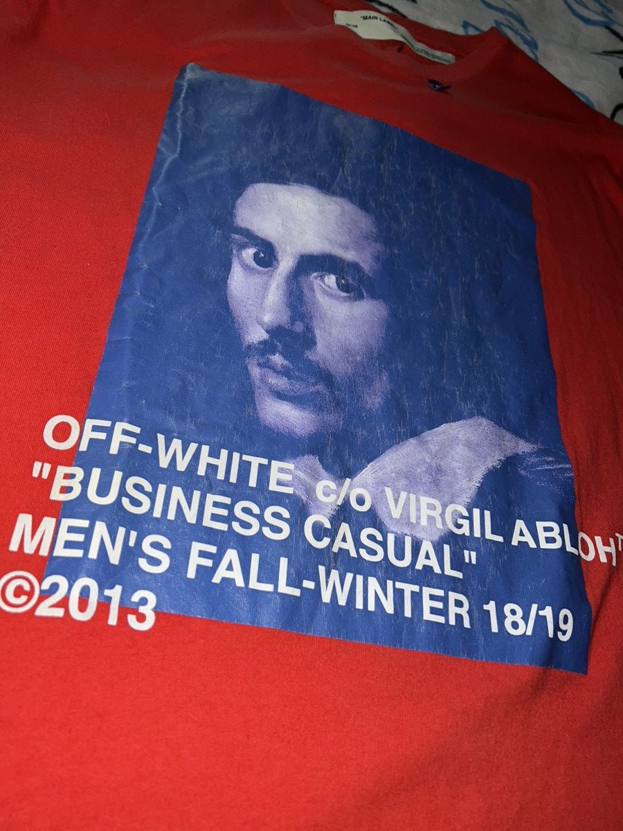 Off-White Off-White Red Bernini Short Sleeve T-Shirt Size US S / EU 44-46 / 1 - 3 Thumbnail