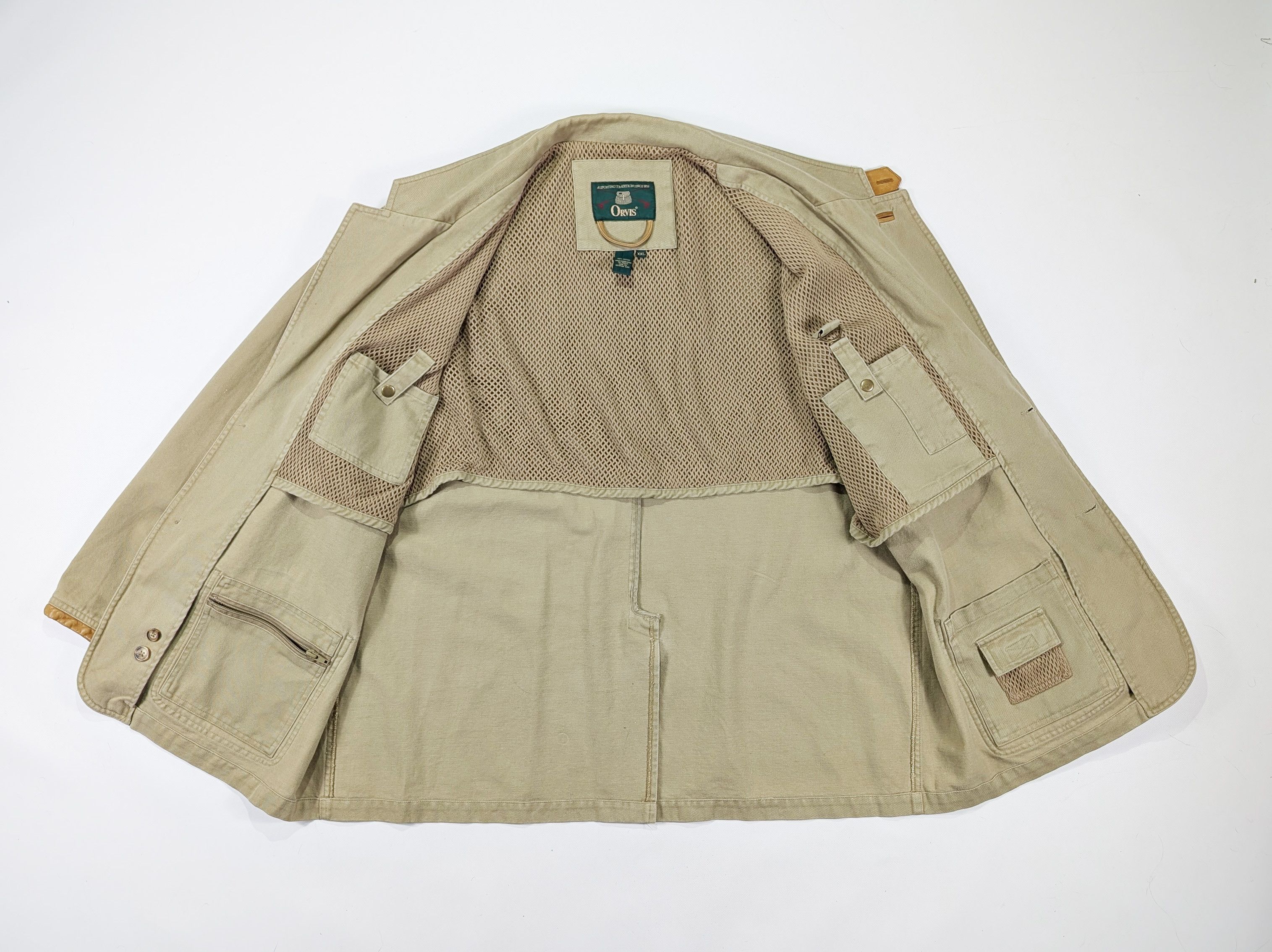 Orvis Orvis Zambezi Leather Elbow Patch Cotton Blazer Jacket Size US XXL / EU 58 / 5 - 8 Thumbnail