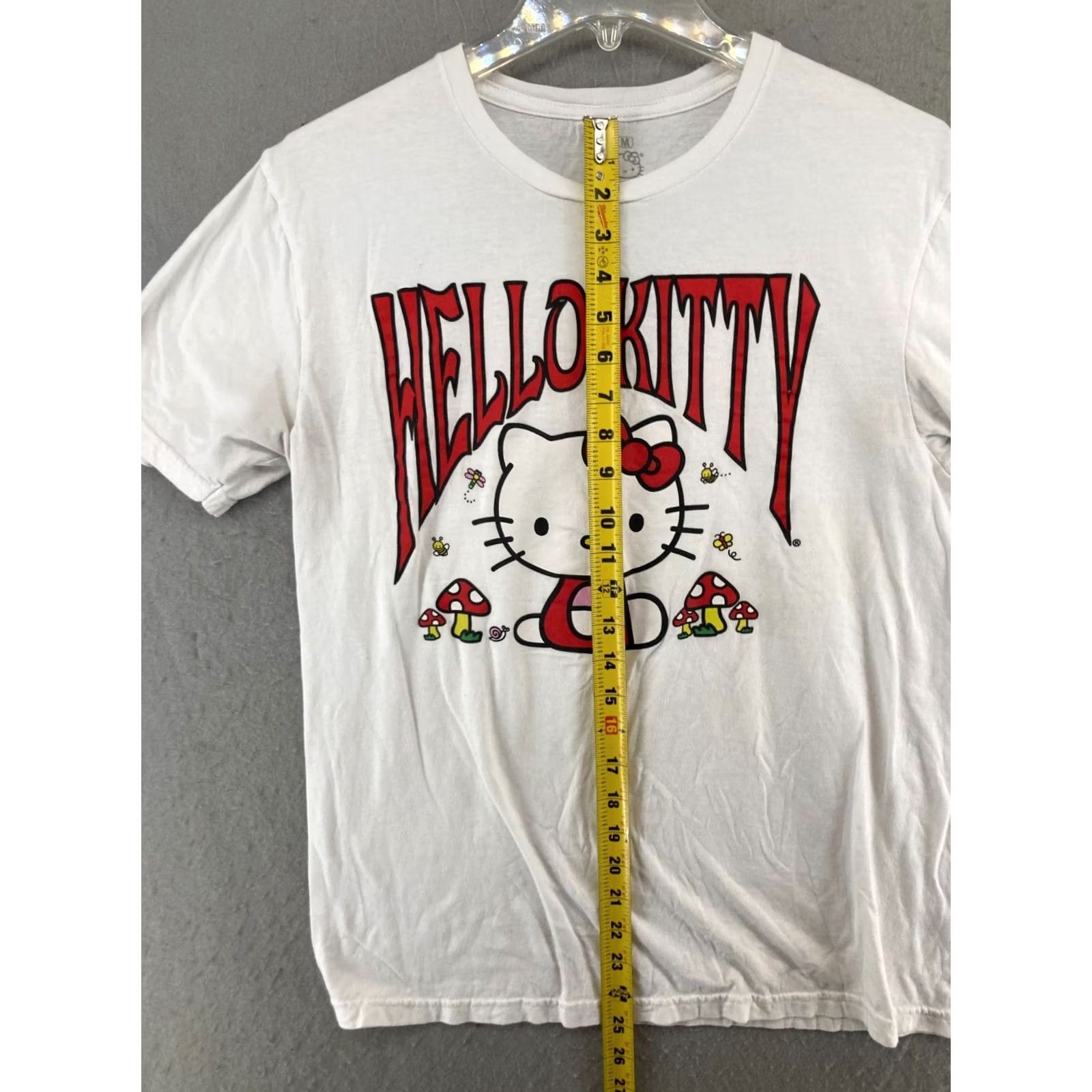 Vintage Hello Kitty Sanrio Womens TShirt M White Crew Neck Short Sleeve Cotton Jersey Size M / US 6-8 / IT 42-44 - 3 Thumbnail