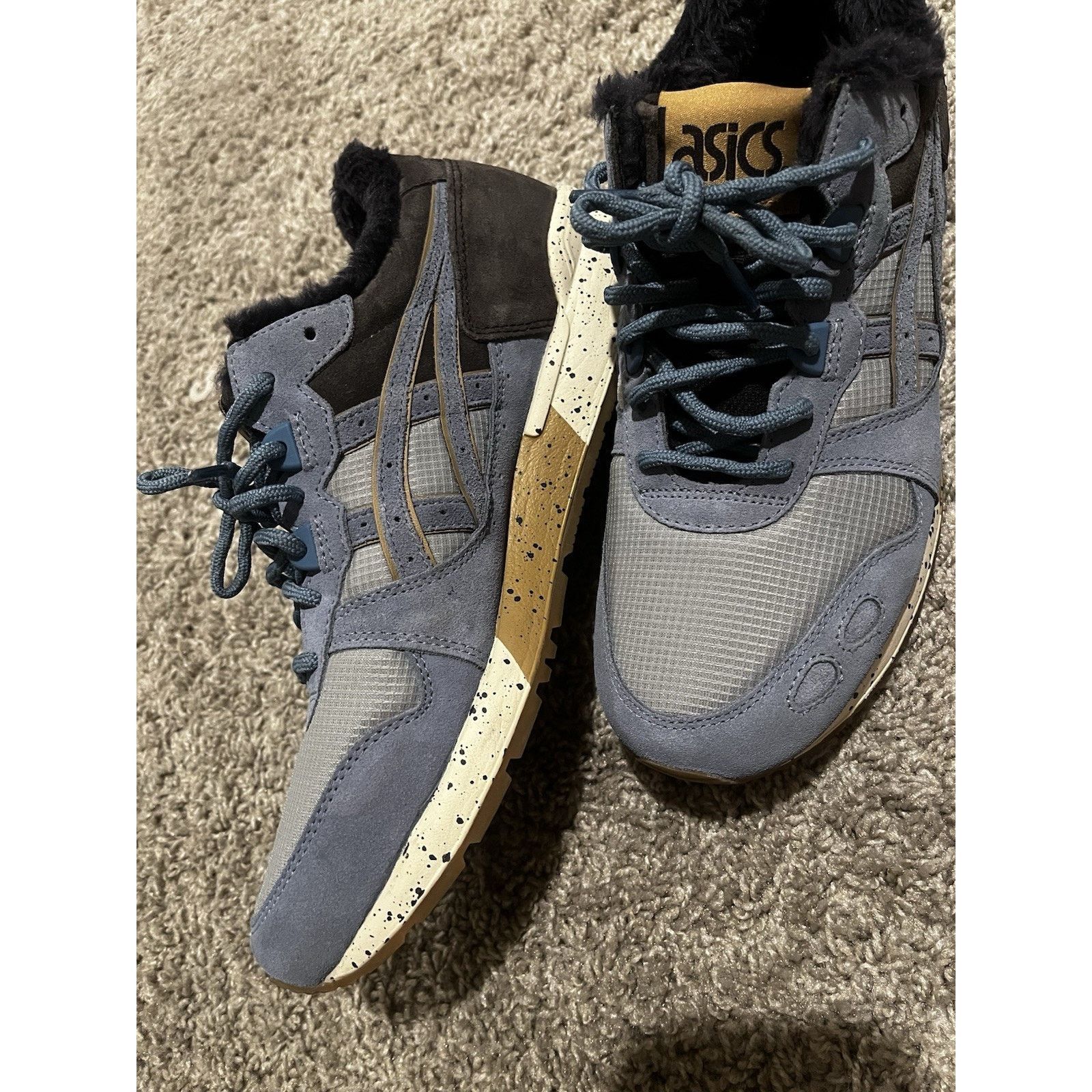 Asics ASICS Gel-Lyte Gray Powder blue Suede Shoes Men Size 10 Fur Size US 10 / EU 43 - 3 Thumbnail
