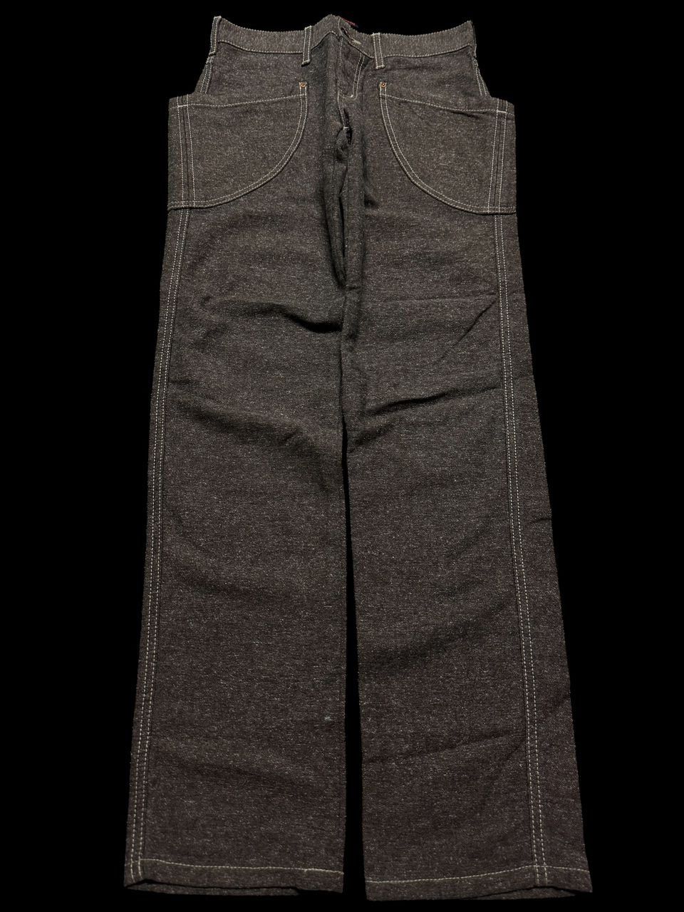 Beauty Beast 💥Sick💥Rare 90s Et NippoN Big Pocket Wool Brown Pants Japan Size US 27 - 1 Thumbnail