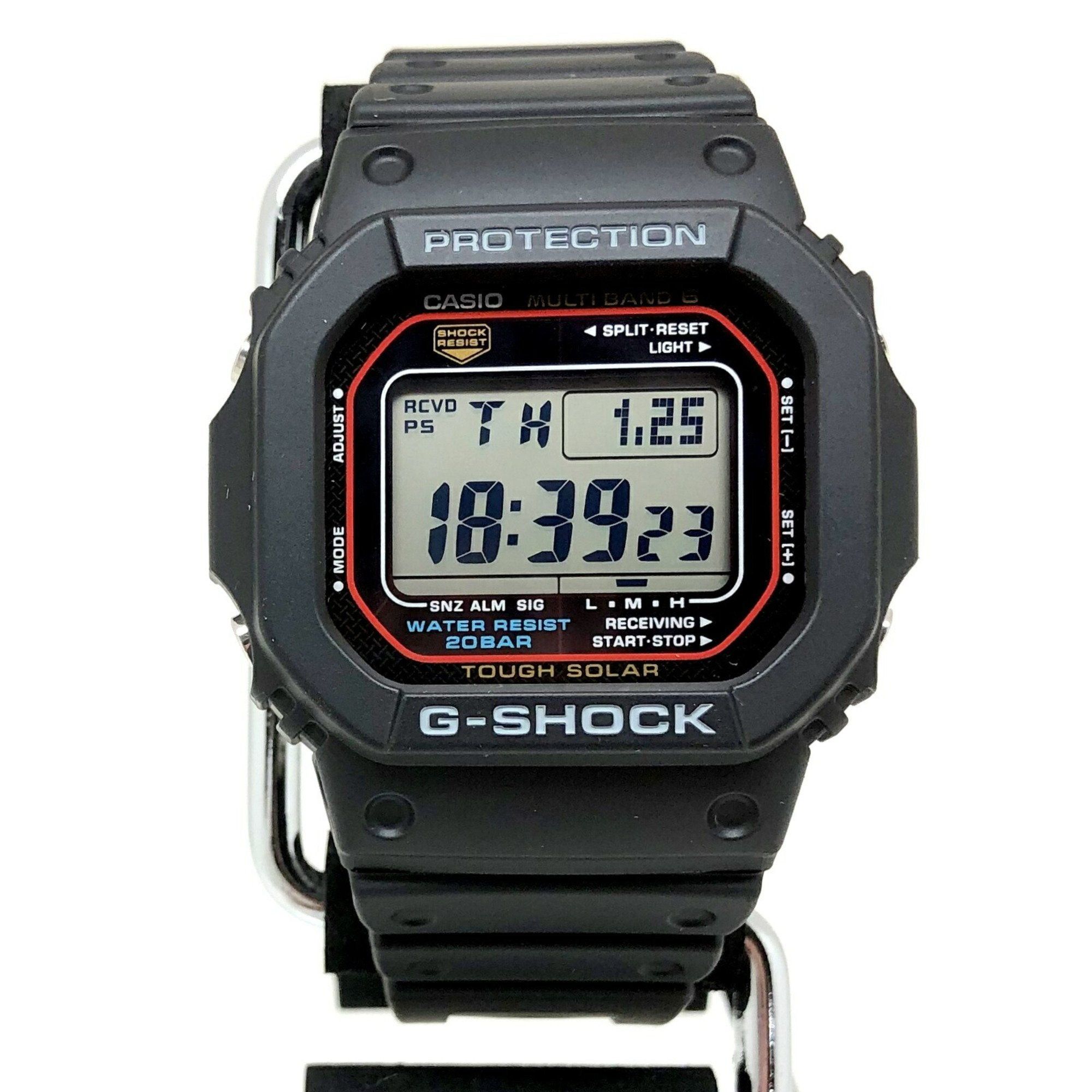image of Casio G-Shock Watch Gw-M5610U-1Jf Radio Solar Square Face Black Digital Men's Itbprqaq8I4G