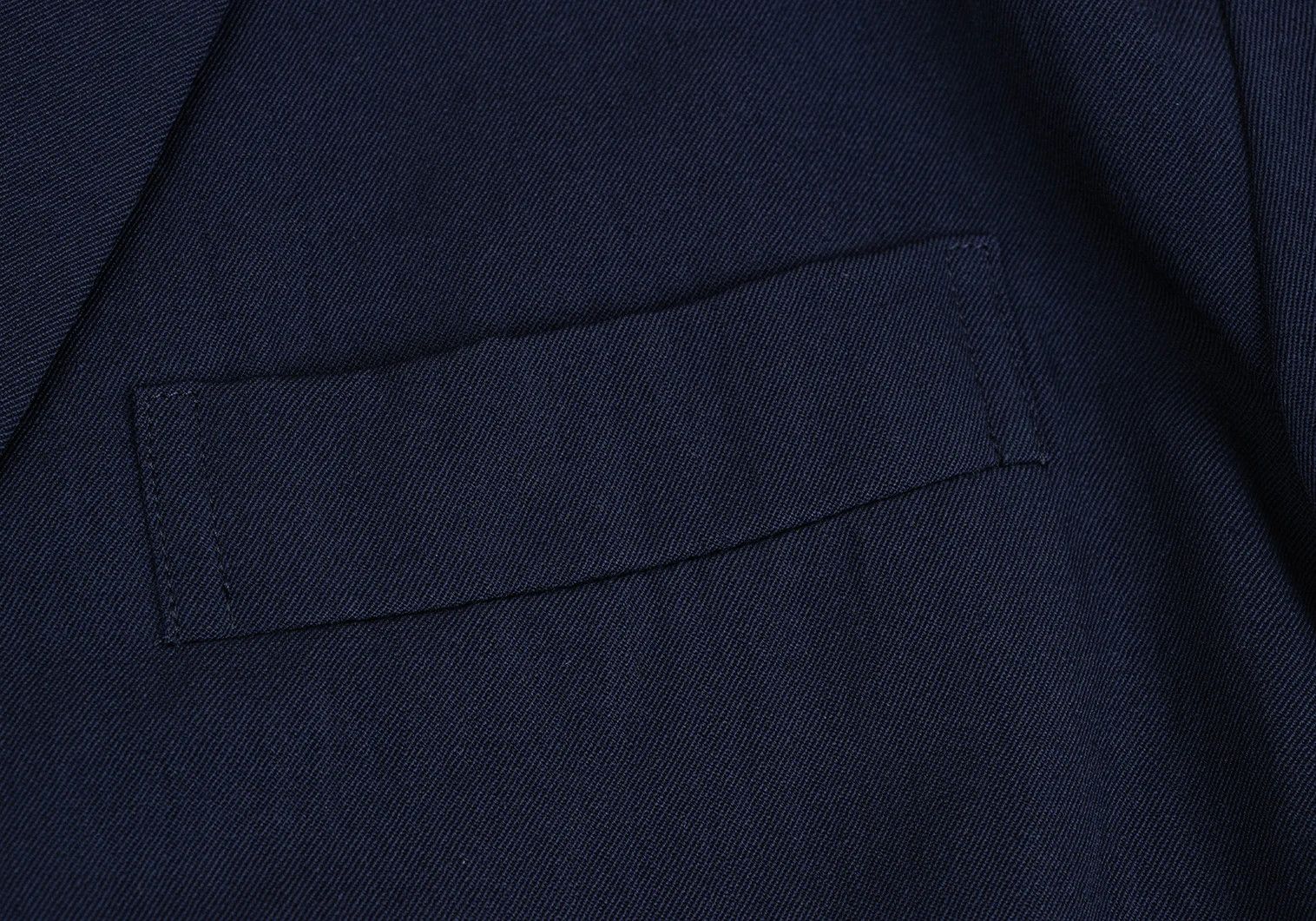 Yohji Yamamoto Yohji Yamamoto Wool Gabardine Jacket Navy M Size US M / EU 48-50 / 2 - 6 Thumbnail