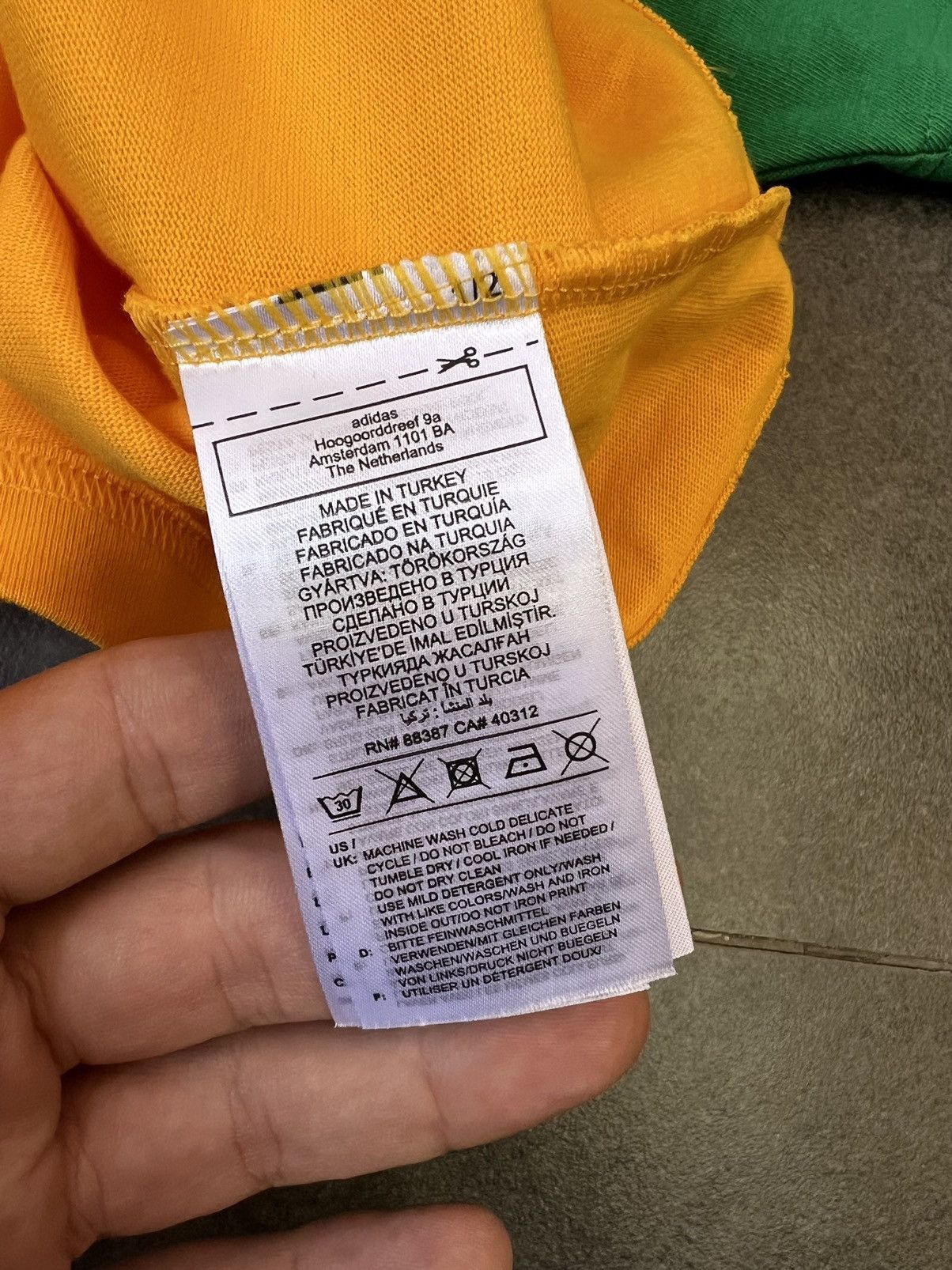 Adidas × Wales Bonner Adidas x Wales Bonner 3 stripes brazil colours tee Size XS / US 0-2 / IT 36-38 - 5 Thumbnail