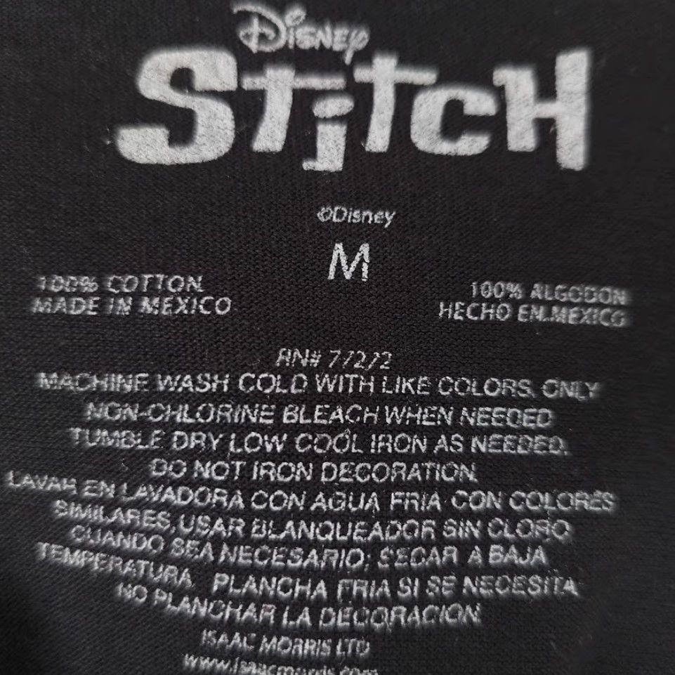 Disney Lilo & Stitch T Shirt Mens Size Medium Black Disney Shirt Size US M / EU 48-50 / 2 - 6 Thumbnail