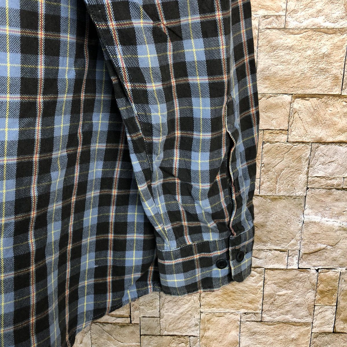 Flannel × Uniqlo Uniqlo Blue Checkred Flannel vintage #A218 Size US XL / EU 56 / 4 - 16 Thumbnail