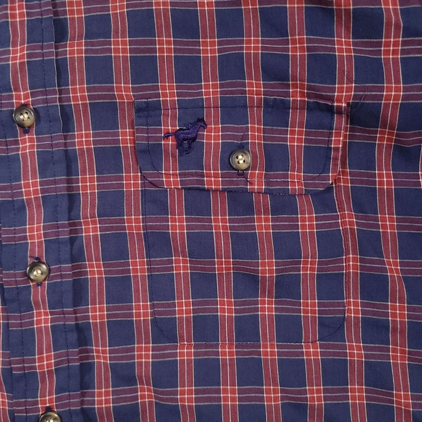 Wrangler Vintage Wrangler Short Sleeve Button Up Shirt Mens Large Single Needle Tailoring Size US L / EU 52-54 / 3 - 4 Thumbnail