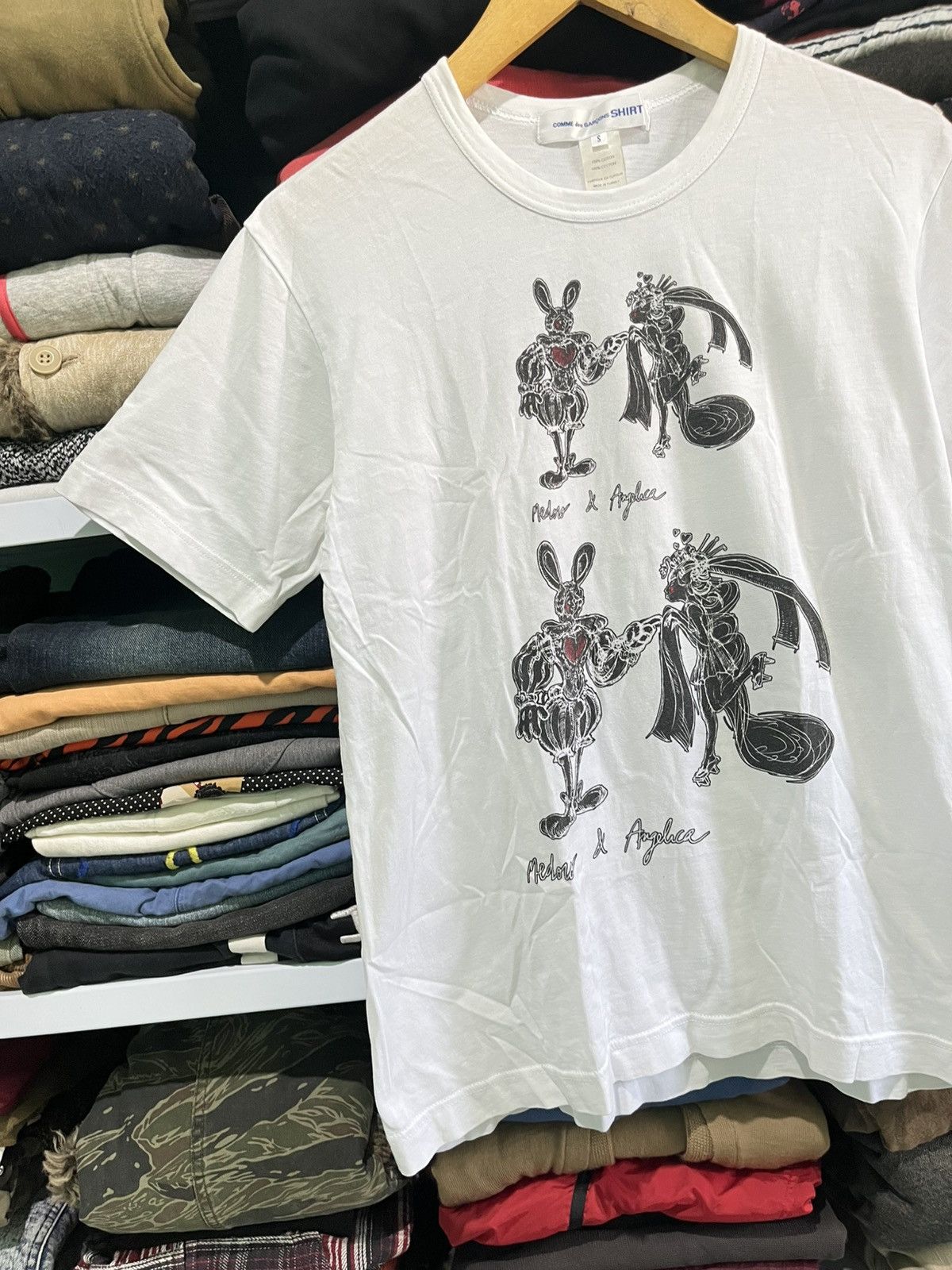 Comme des Garcons Comme Des Garcons X Nicolas Buffe White Short Sleeve Size US S / EU 44-46 / 1 - 3 Thumbnail