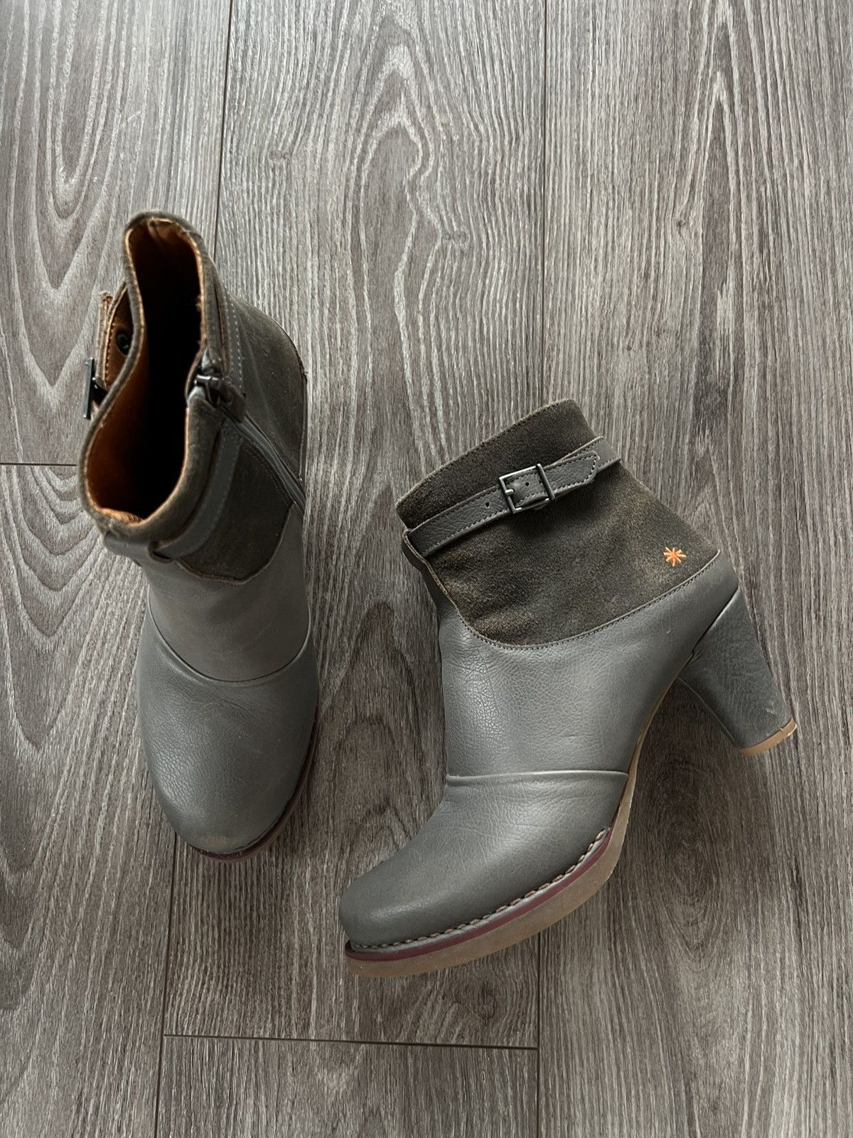 Other Rare The Art Company Cool System Leather Ykk zip Hills Boots Size US 9 / IT 39 - 12 Thumbnail
